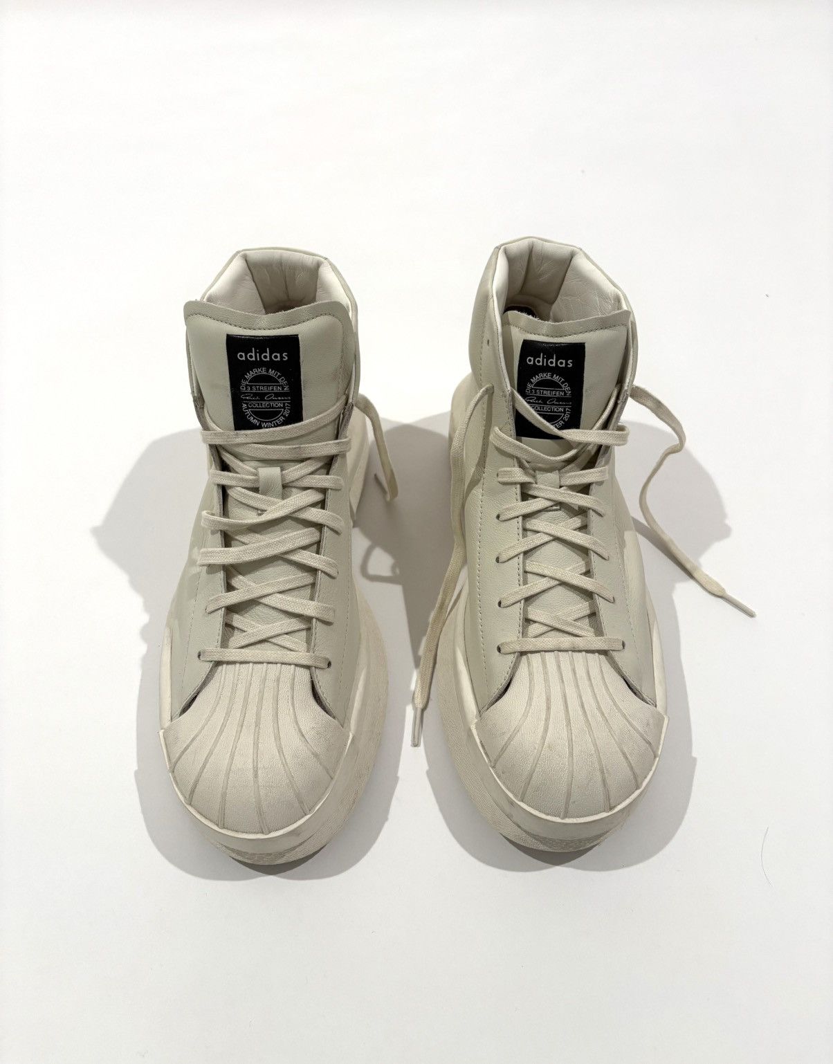 Adidas × Rick Owens Adidas x Rick Owen Mastodon Pro Model 2 Milk Size US 10 / EU 43 - 4 Thumbnail