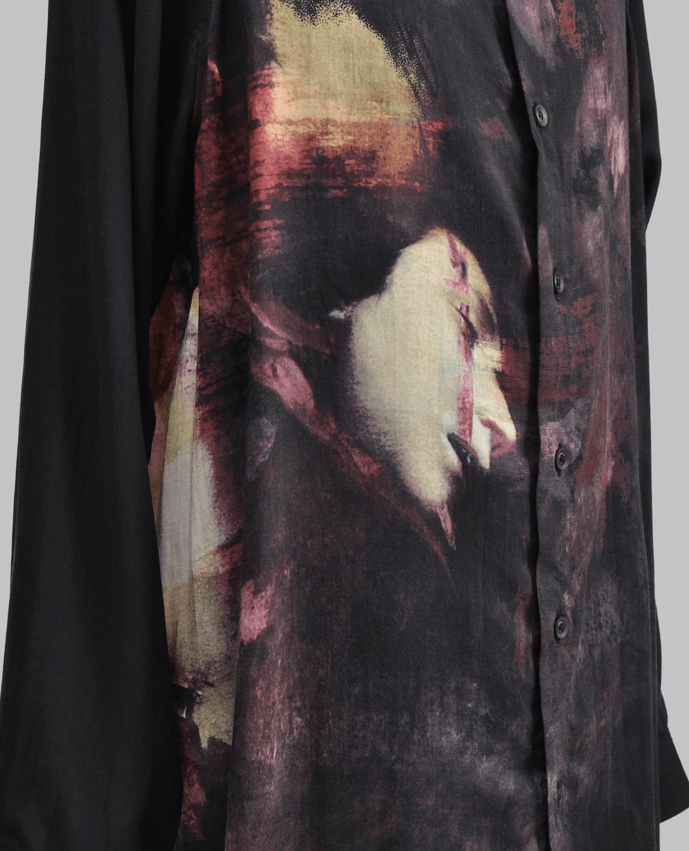 Yohji Yamamoto Yohji Yamamoto Pour Homme - Printed side gusset Blouse Size US L / EU 52-54 / 3 - 8 Thumbnail