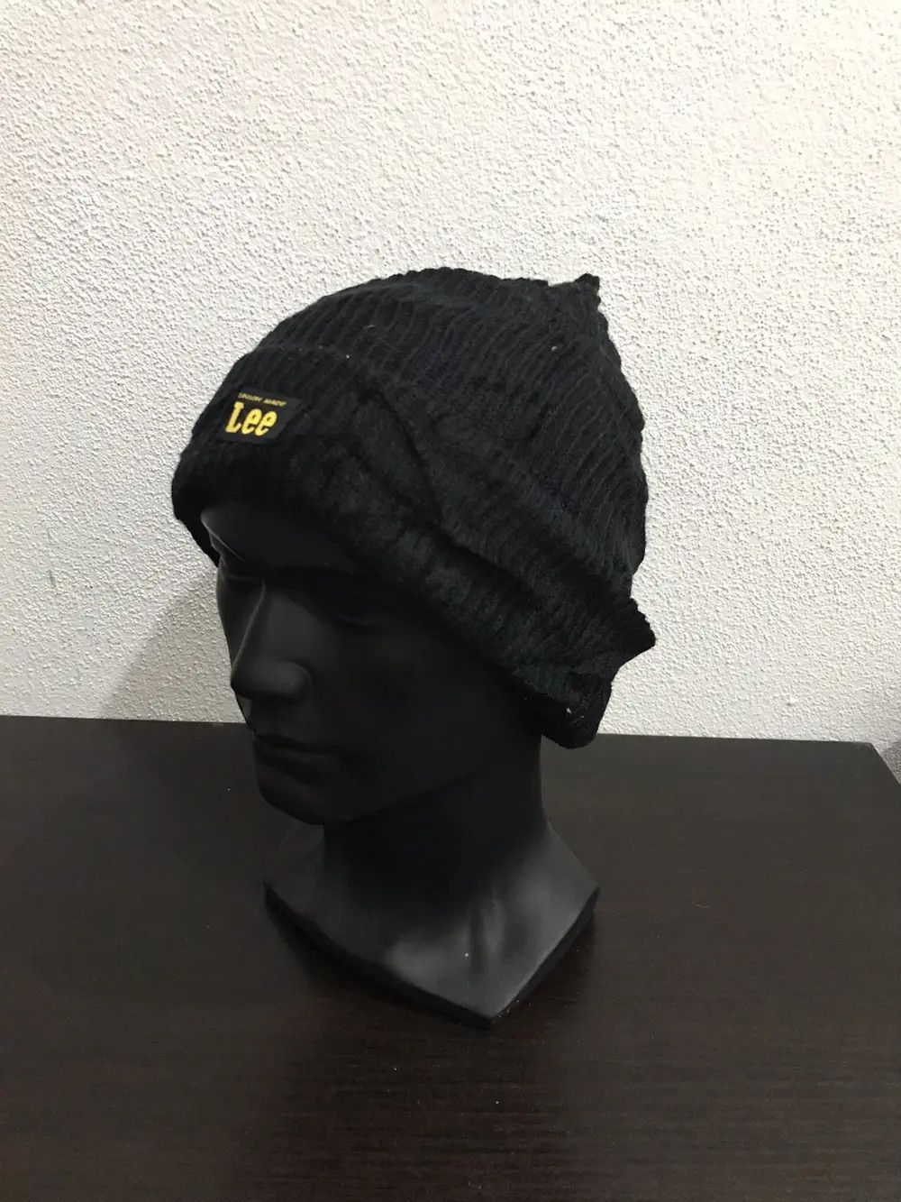 Lee × Vintage Lee Plain Beanie Hat Size ONE SIZE - 3 Thumbnail