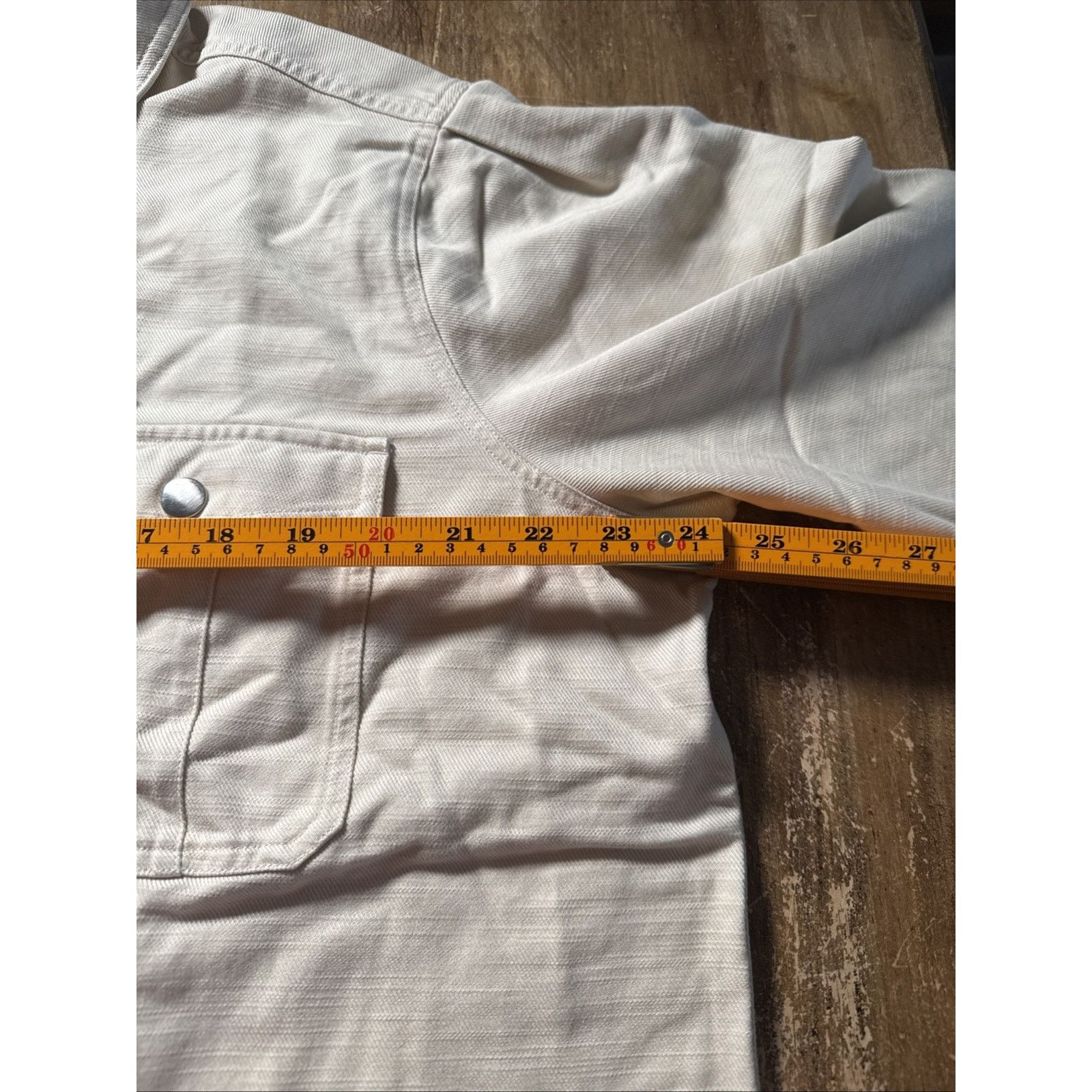 Rails Rails Fern Snap Shirt in Bone Long Sleeve Pocket Detail XL Size XL / US 12-14 / IT 48-50 - 7 Thumbnail