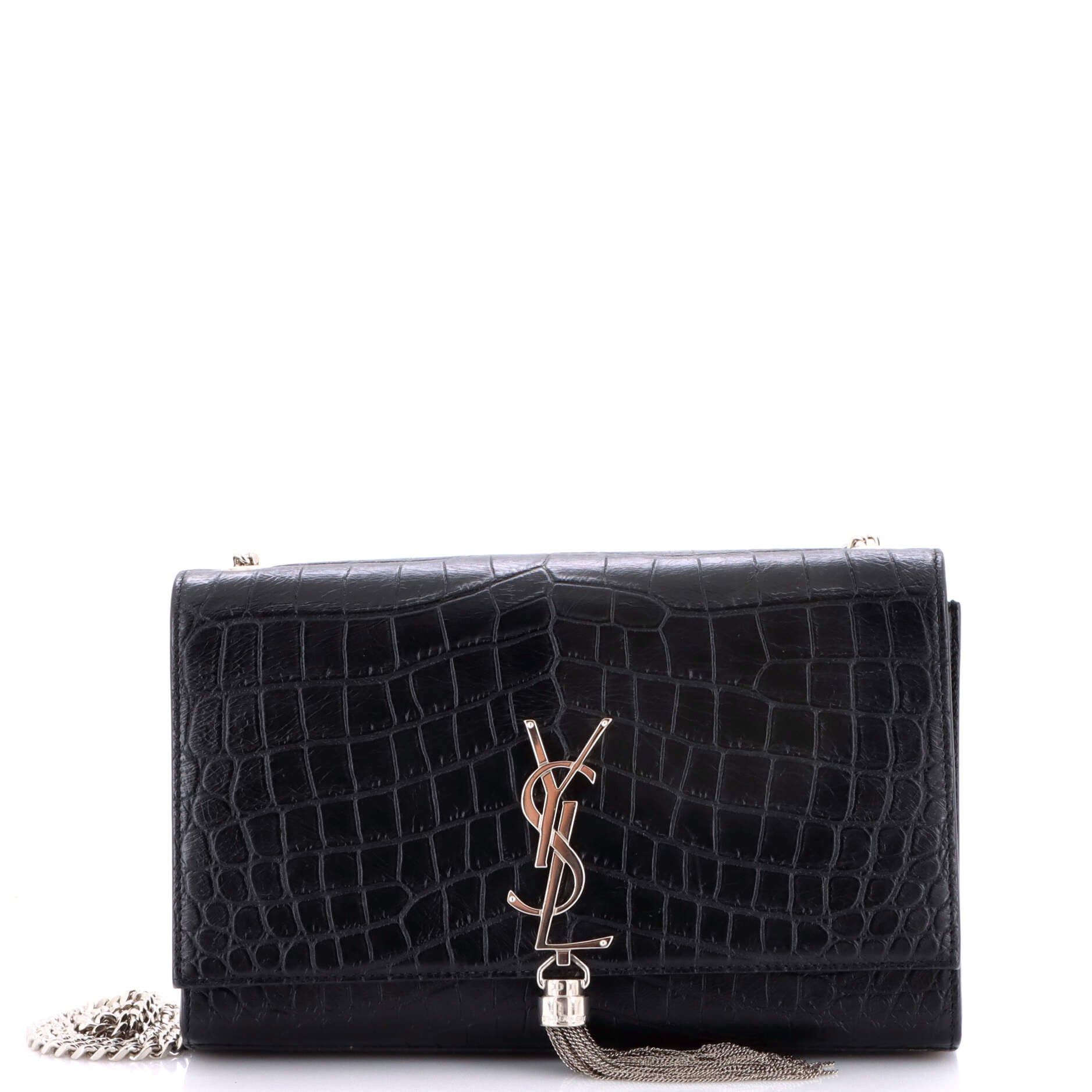 Saint Laurent Paris Classic Monogram Tassel Crossbody Bag Size ONE SIZE - 1 Thumbnail