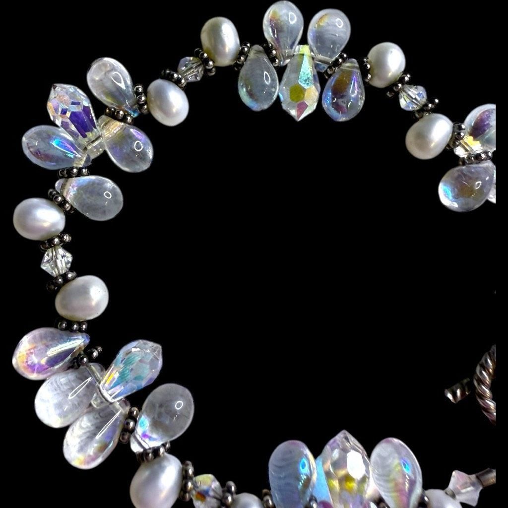 Swarovski SWAROVSKI Crystal Genuine Freshwater Pearl and Aurora Boreal Size ONE SIZE - 3 Thumbnail