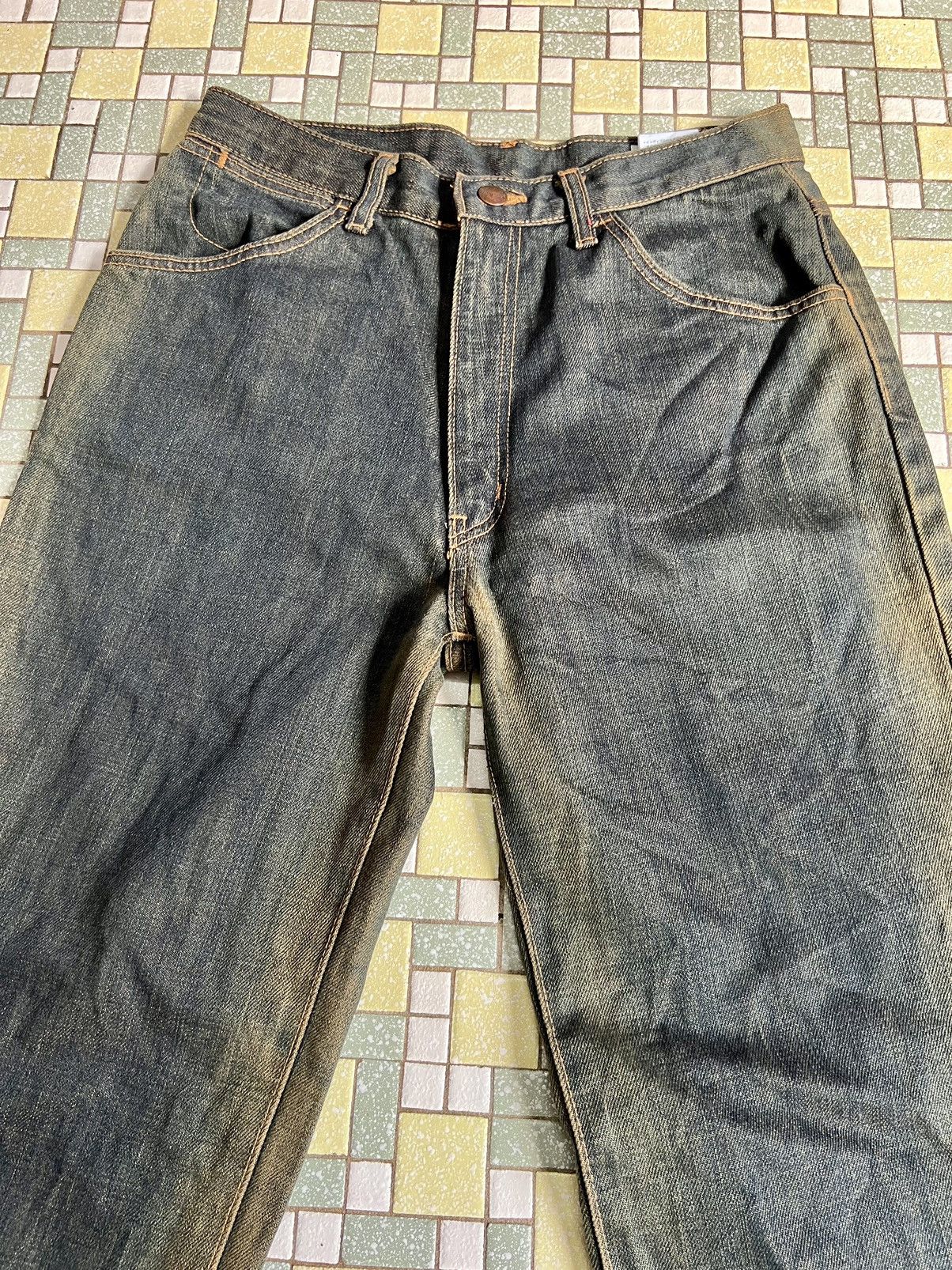 Japanese Brand × Wrangler Wrangler Western Style Faded Blue Flared Jeans Size US 28 / EU 44 - 2 Thumbnail