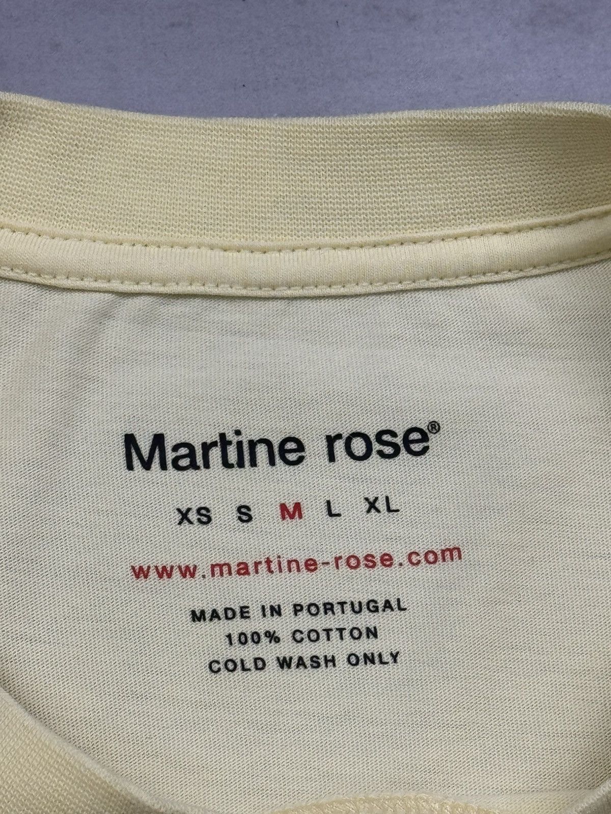Martine Rose Ss23 Martine Rose So Far So Good Tee(Yellow/XL) Size US XL / EU 56 / 4 - 7 Thumbnail