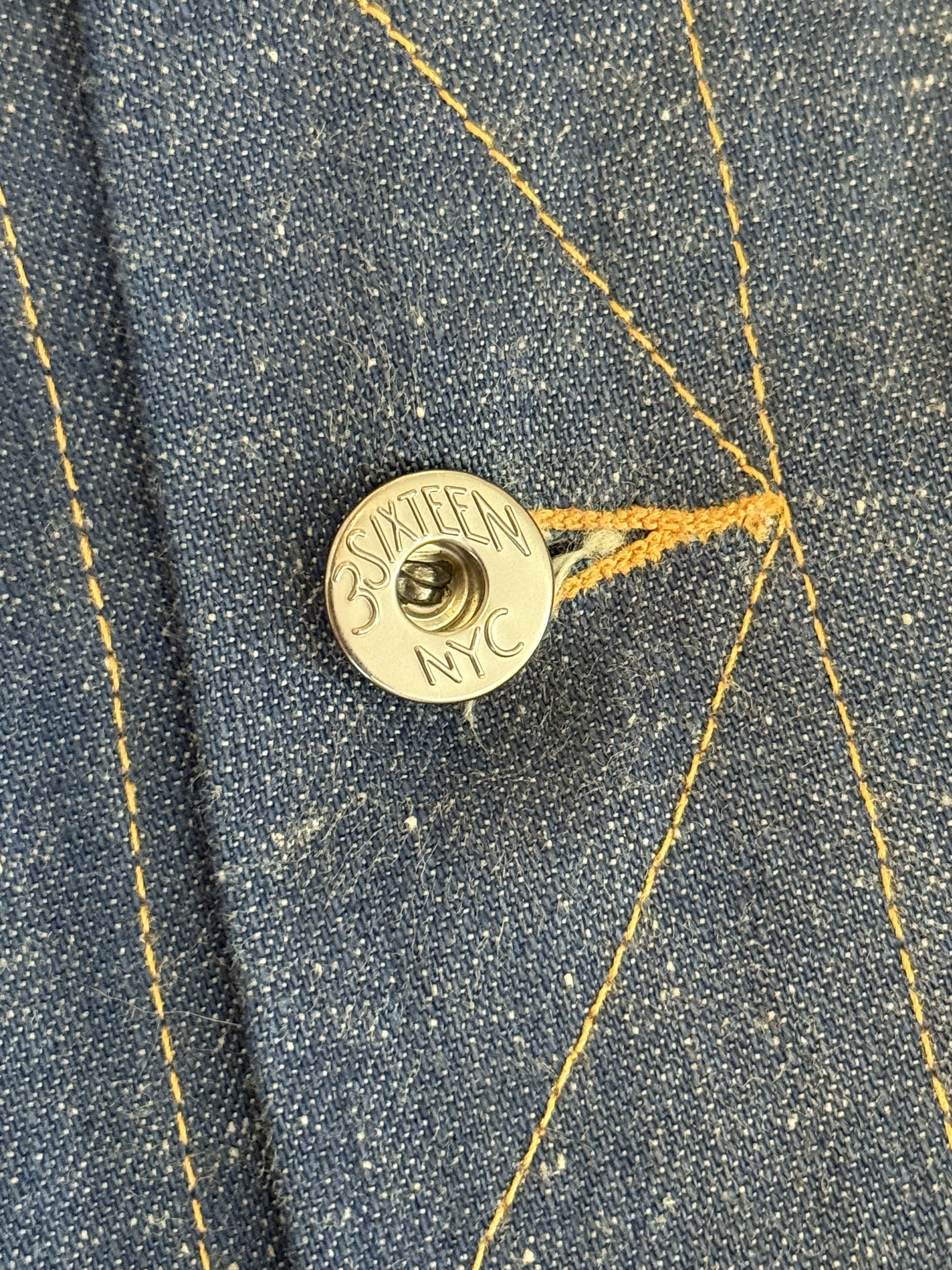 3sixteen 3sixteen Indigo Nep Ranch Jacket XL Selvedge Denim MiUSA Size US XL / EU 56 / 4 - 4 Thumbnail
