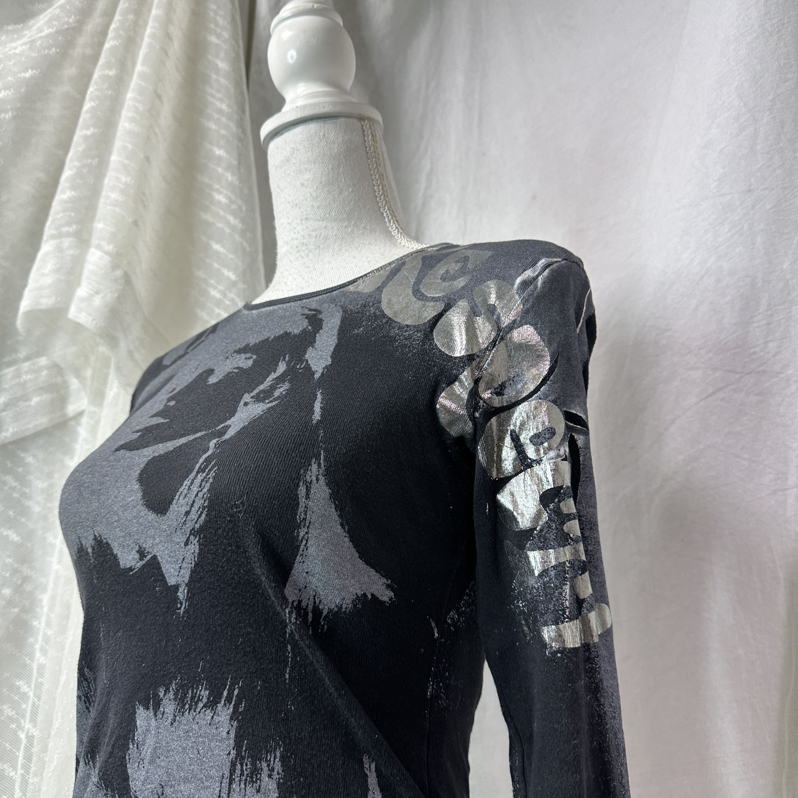 Miss Sixty Vintage Miss Sixty Graphic Faces Printed Longsleeve Y2K Size XS / US 0-2 / IT 36-38 - 6 Thumbnail
