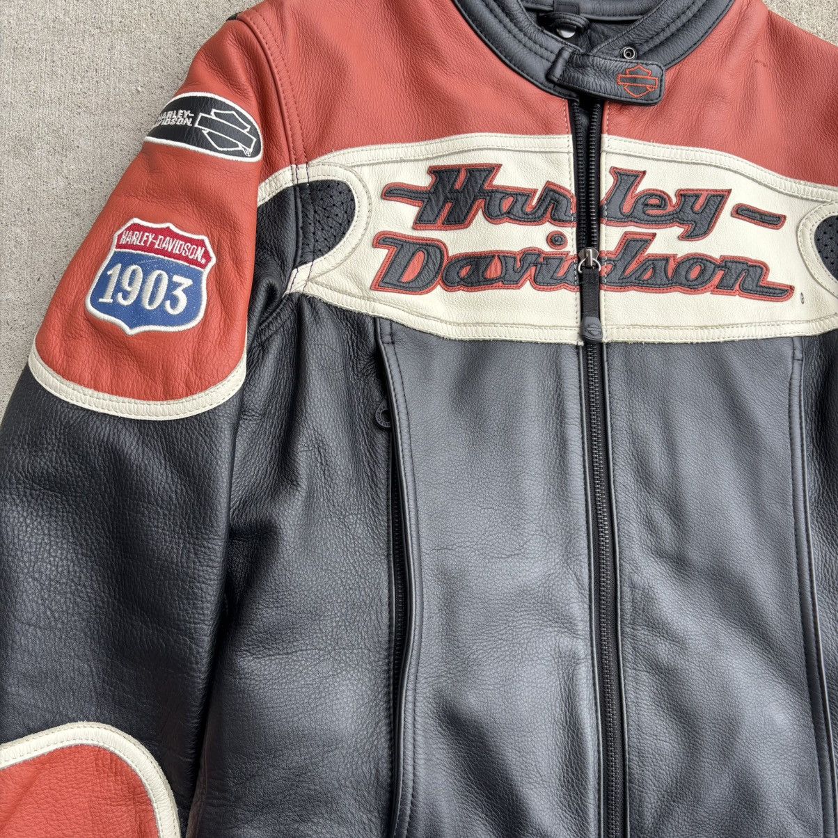 Harley Davidson Vintage Y2K Harley Davidson Leather Biker Jacket Size S / US 4 / IT 40 - 2 Thumbnail