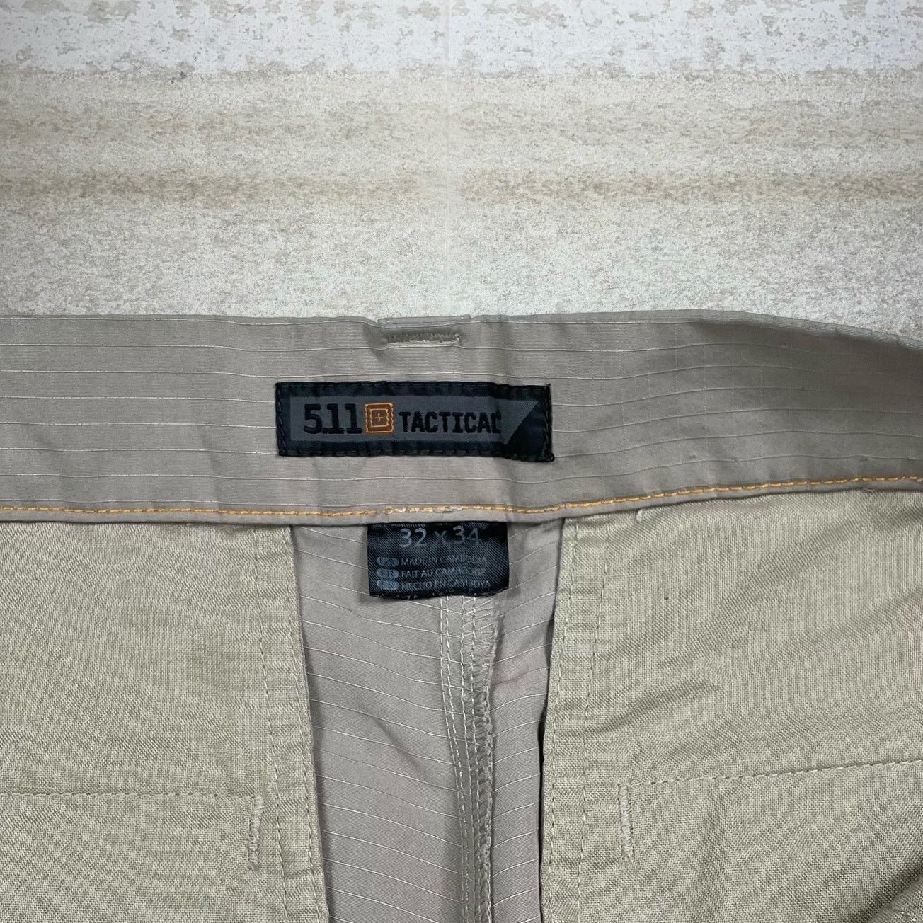 5.11 Vintage 90s 5.11 Tactical Pants 32x38 Baggy Light Tan Cargos Size US 32 / EU 48 - 4 Thumbnail