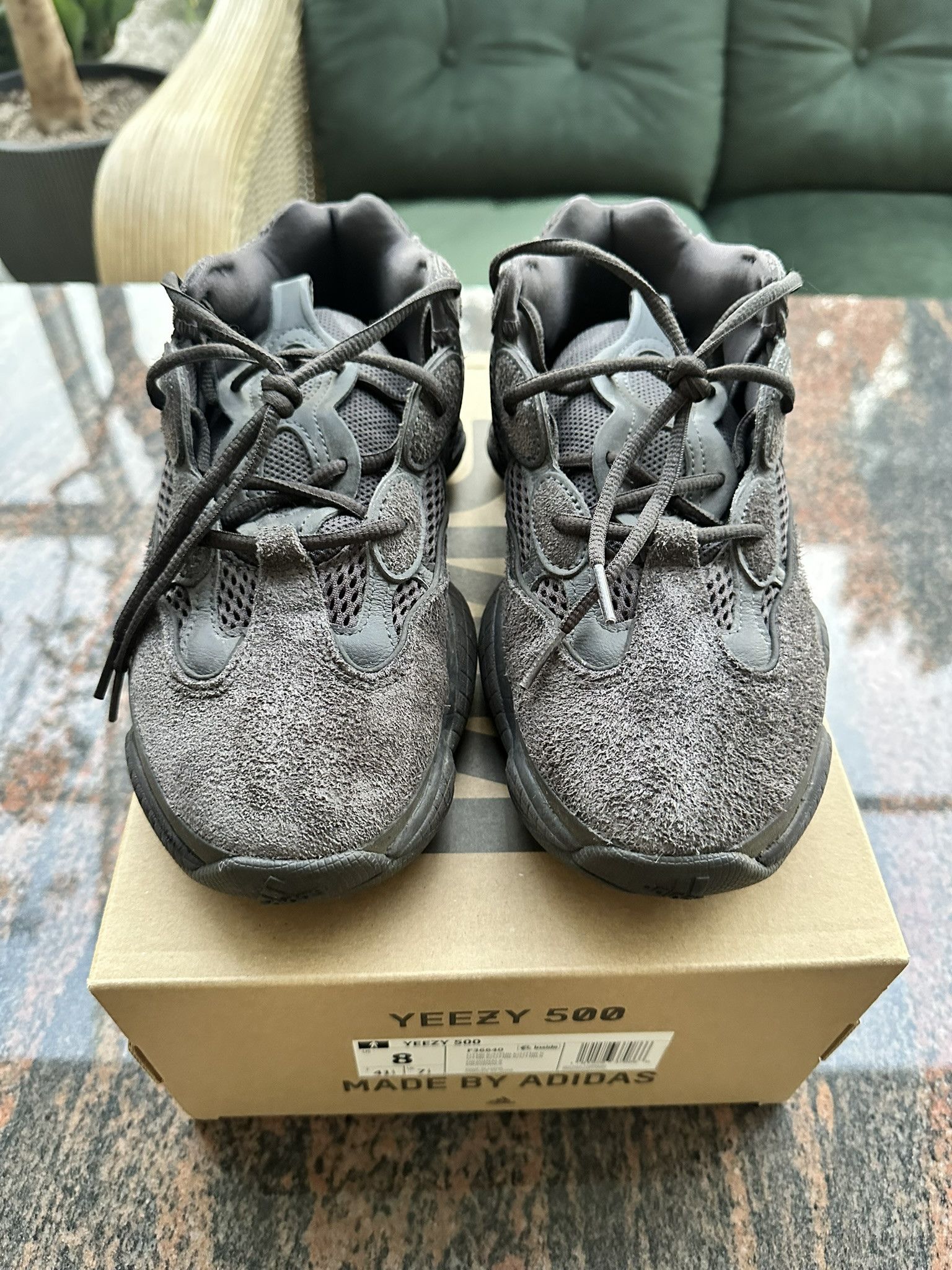 Adidas × Yeezy Adidas Yezzy Boost 500 Utility Black Size US 8 / EU 41 - 2 Thumbnail