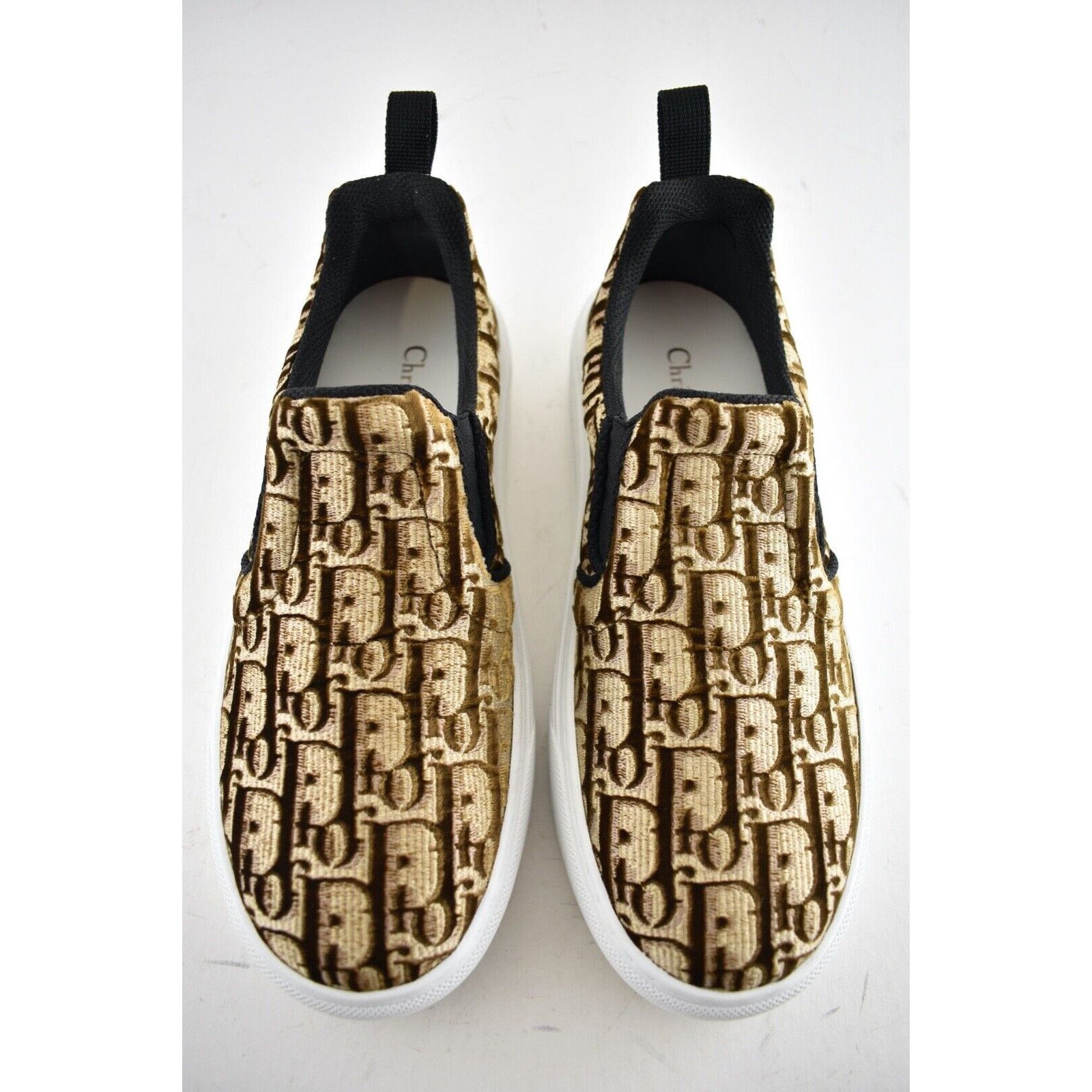 Dior Solar Oblique Logo White Flat Skate Slip On Low Sneaker 36 Size US 6 / IT 36 - 7 Thumbnail