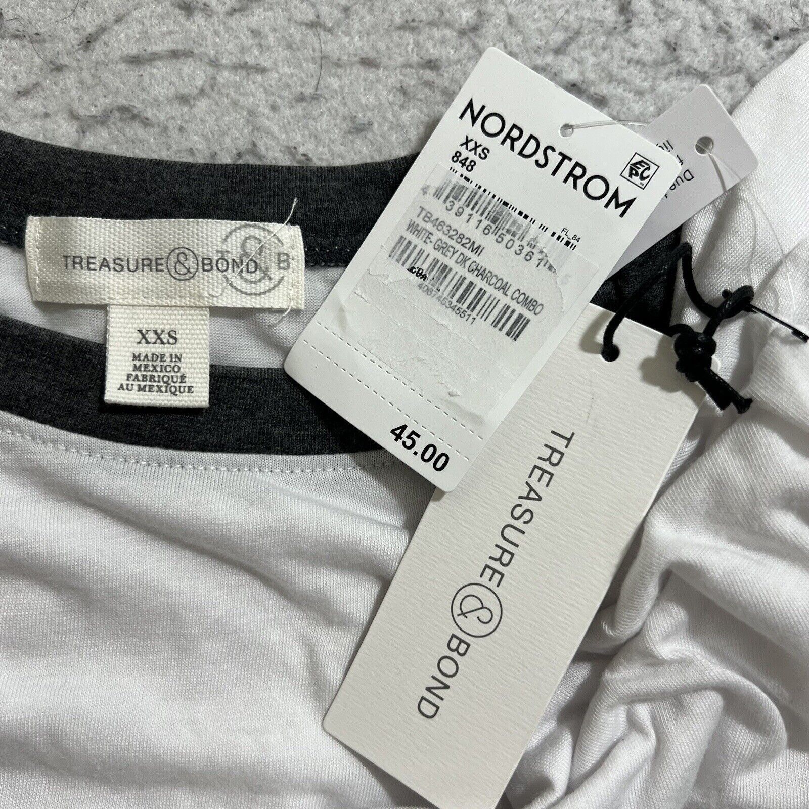 Treasure & Bond Treasure & Bond Lightweight Ringer T Shirt Top Nordstrom Size XXS / US 00 / IT 34 - 3 Thumbnail