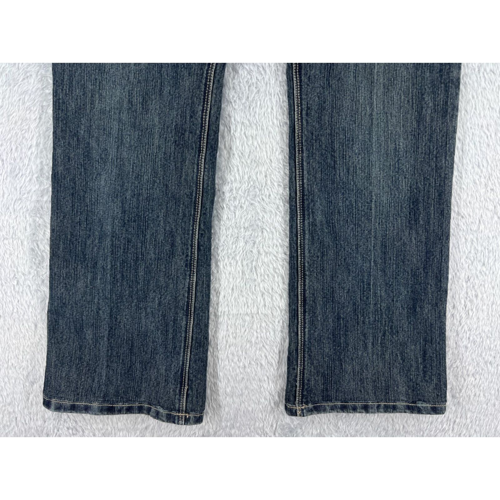 Vintage Zena Jeans Womens 30 Blue Denim Bootcut Embroidered Cotton Dark 30x29 Regular Women Jeans Measurements 5-Pocket Design Stretch Vintage No Size 30" / US 8 / IT 44 - 2 Thumbnail