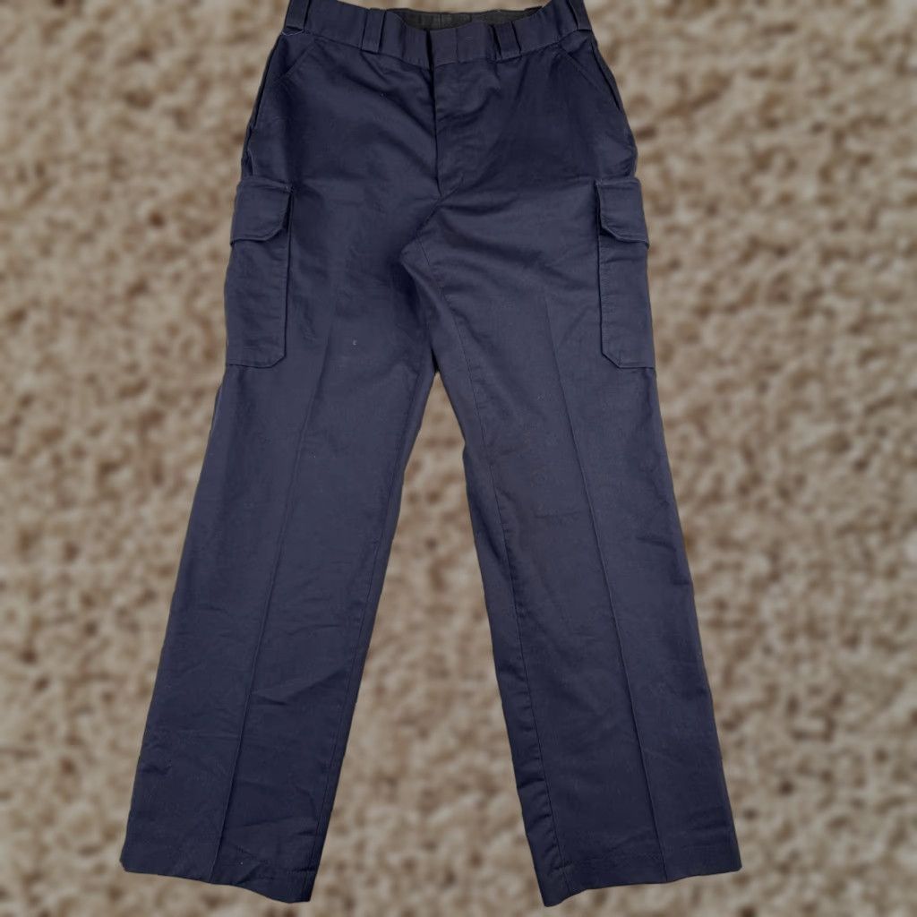 Vintage Elbeco Pants Women 16 Blue Cargo Straight Leg Polyester Blend Twill Tactical LEO Size 38" / US 16 / IT 52 - 1 Thumbnail