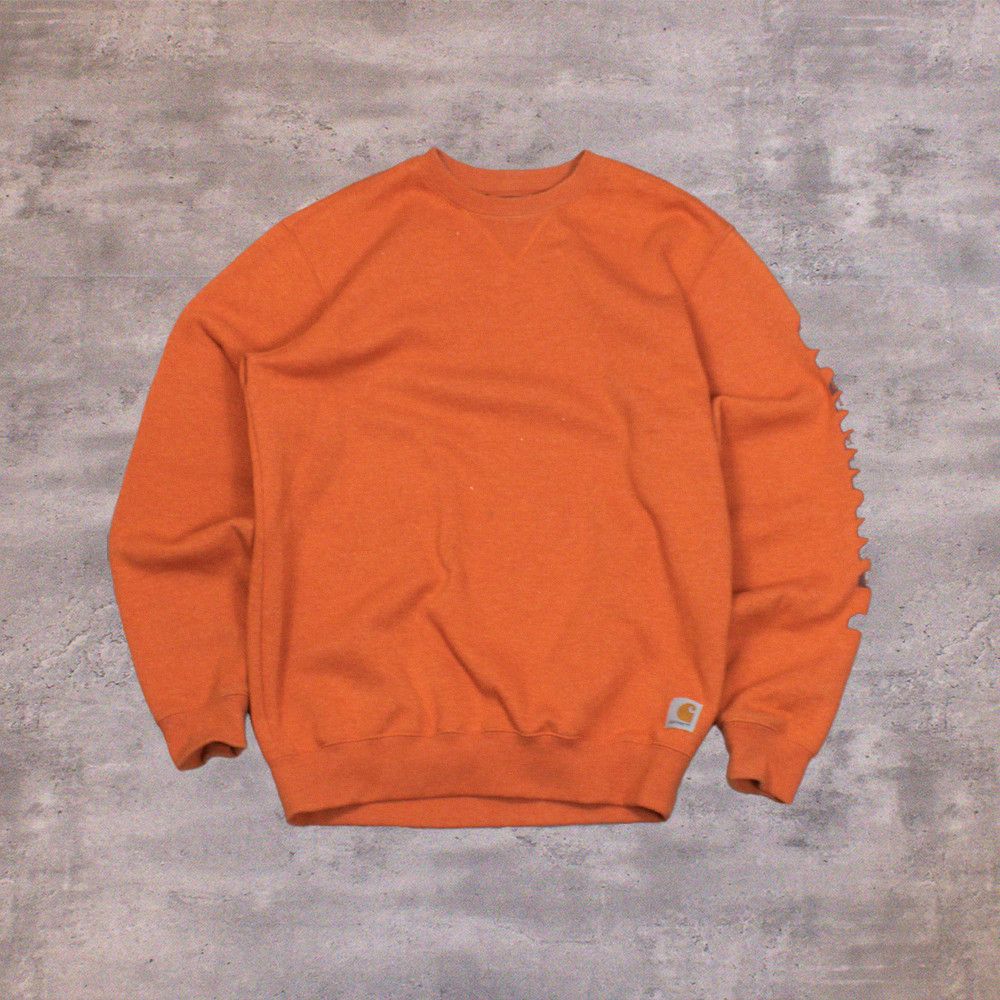 Carhartt Carhartt Loose Fit Bright Orange Loose FIt Crewneck Sweater Size US S / EU 44-46 / 1 - 1 Thumbnail