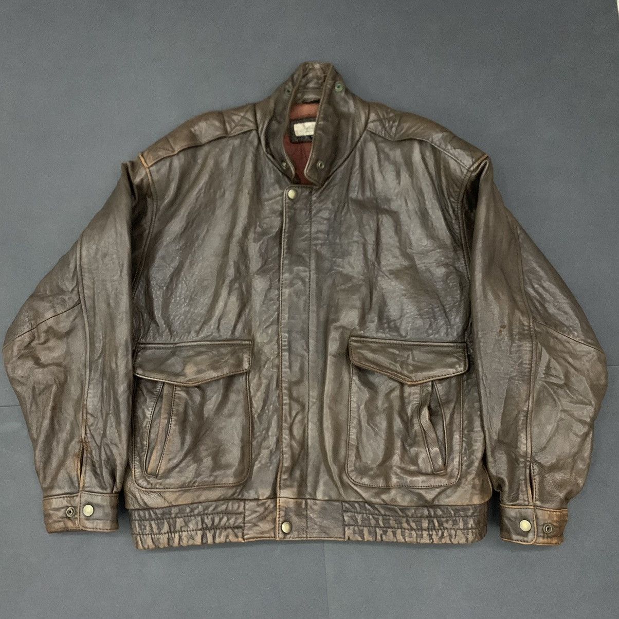 Genuine Leather Marcell Brown Leather Jacket Size US M / EU 48-50 / 2 - 1 Thumbnail