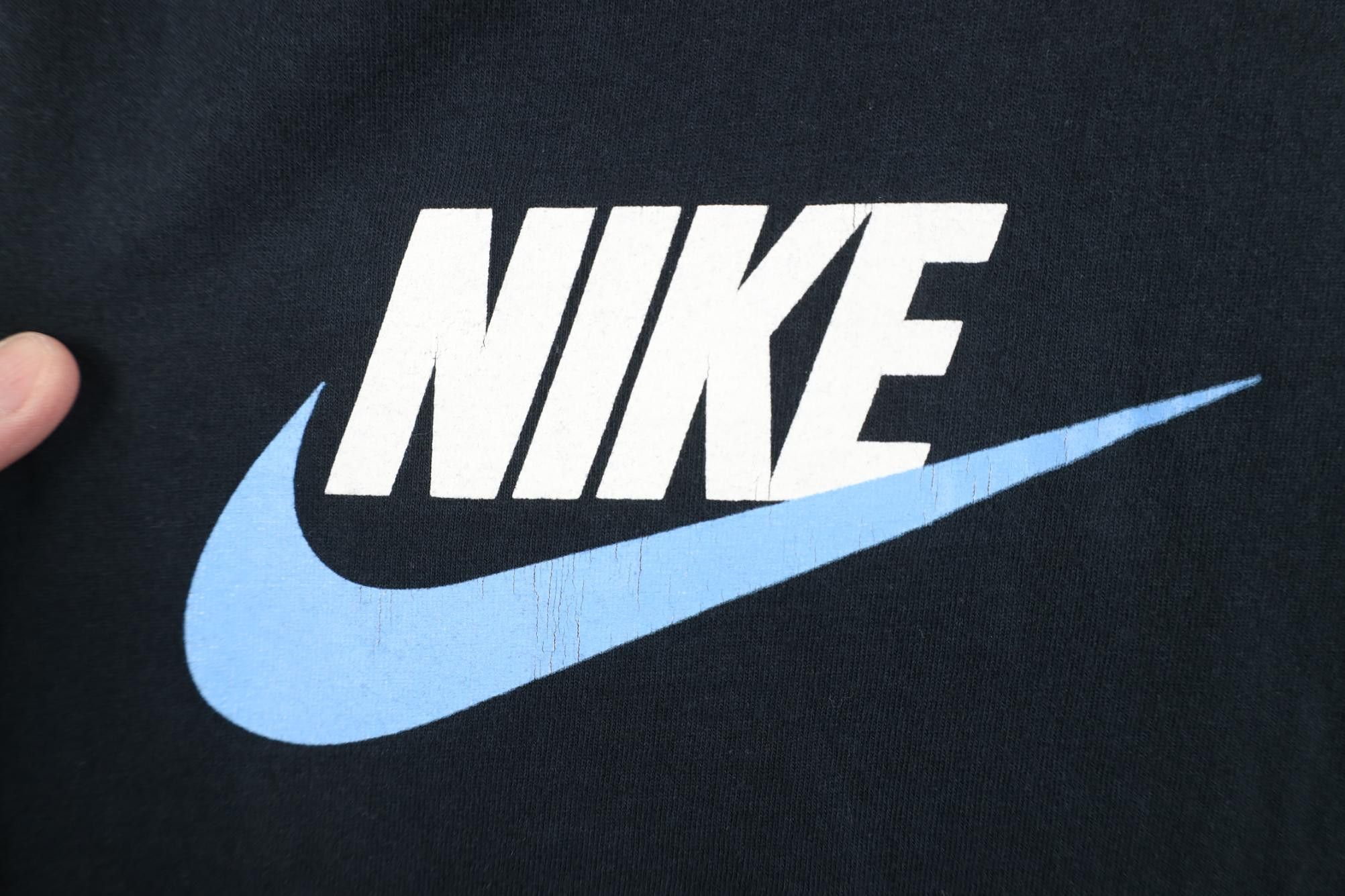 Nike Vintage Y2K Nike Scott Center Big Swoosh T-Shirt Navy Blue Size US XL / EU 56 / 4 - 4 Thumbnail