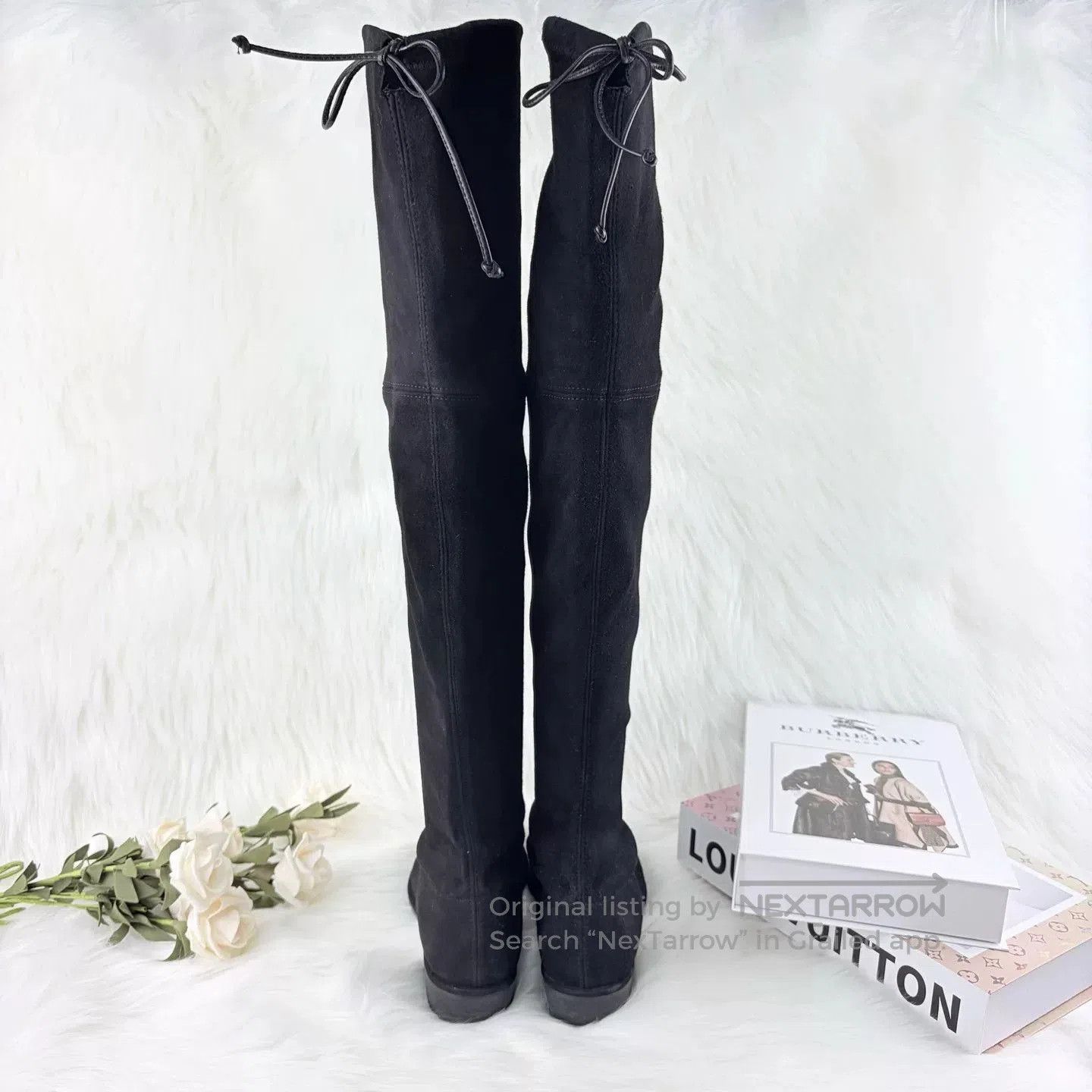 Stuart Weitzman Stuart Weitzman Black Suede Over. Size US 5.5 / IT 35.5 - 4 Thumbnail