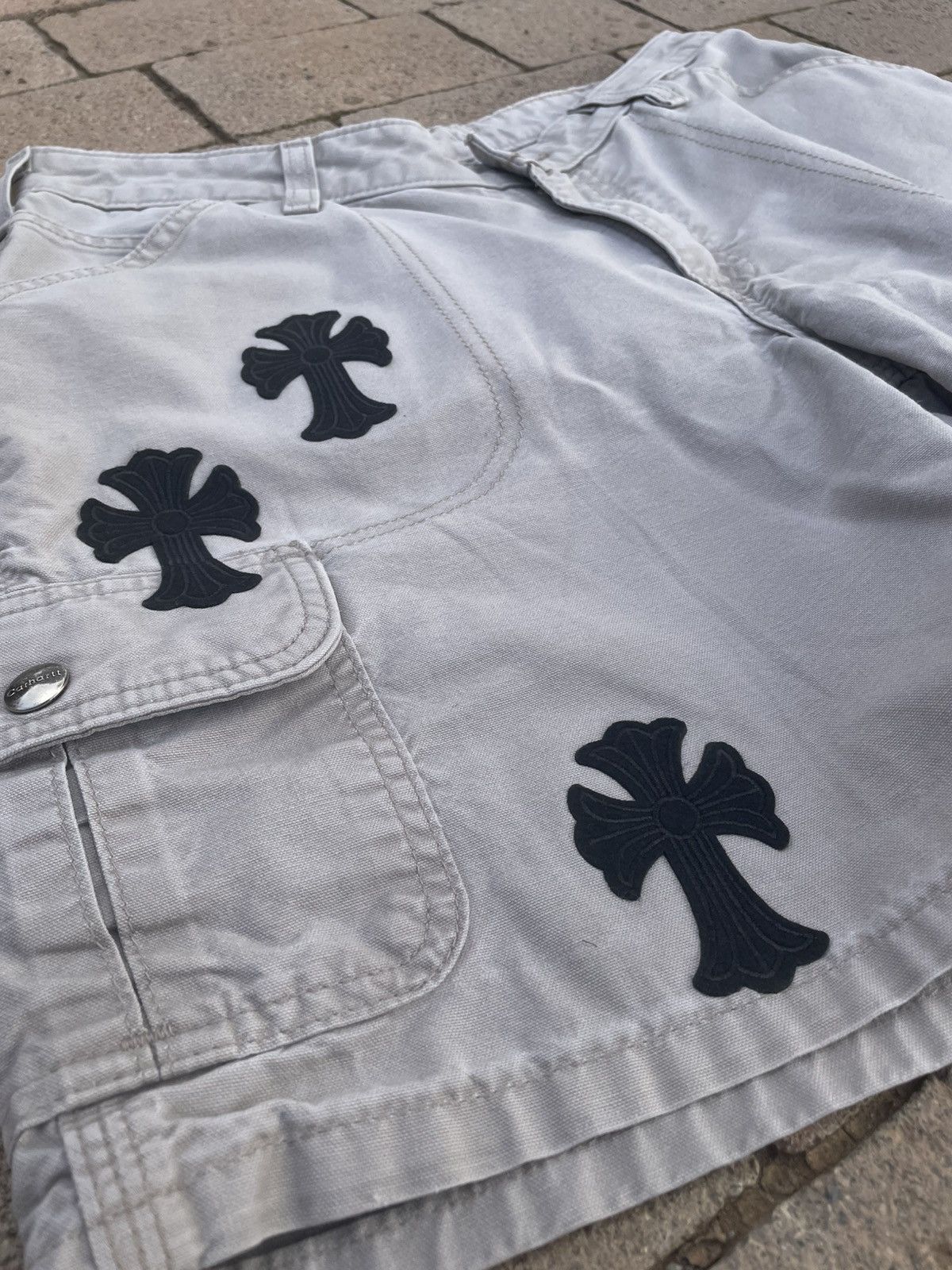 Carhartt Vintage Carhartt shorts women size M 90s rare Custom Patches Size 27" / US 4 / IT 40 - 6 Thumbnail