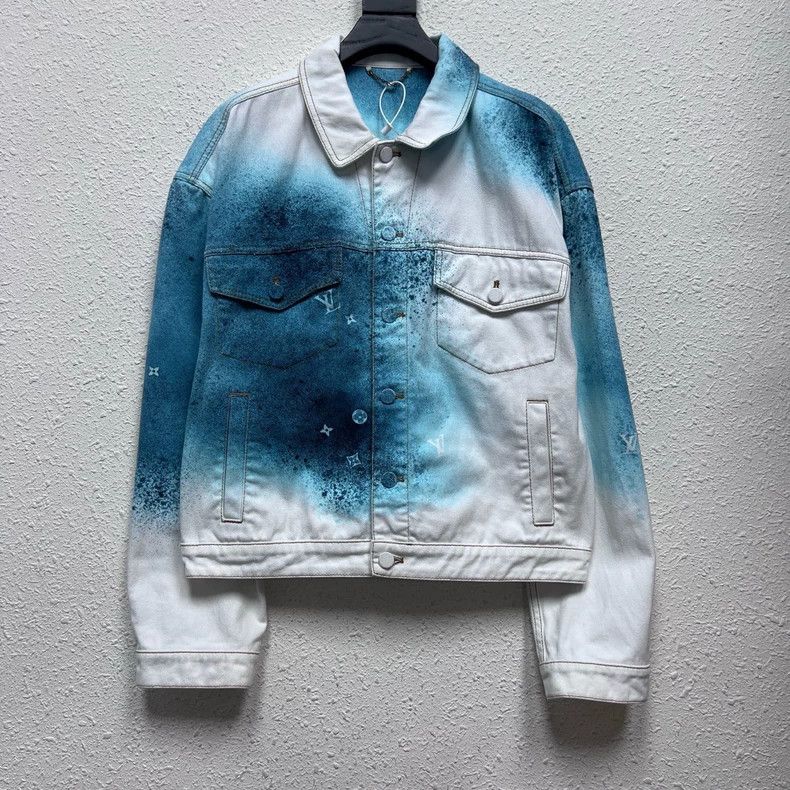 Louis Vuitton Louis Vuitton Ink tie-dyed denim jacket Size US L / EU 52-54 / 3 - 1 Thumbnail