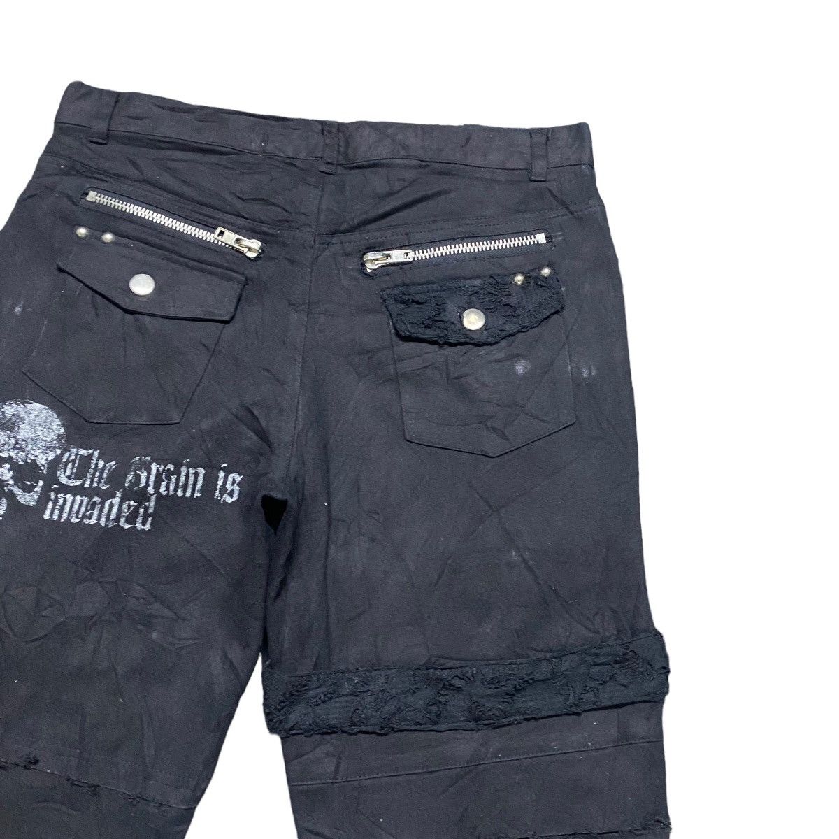 Sex Pot ReVeNGe Sexpot Revenge Bondage Pants' The Brain Is Invaded' Size US 33 - 12 Thumbnail