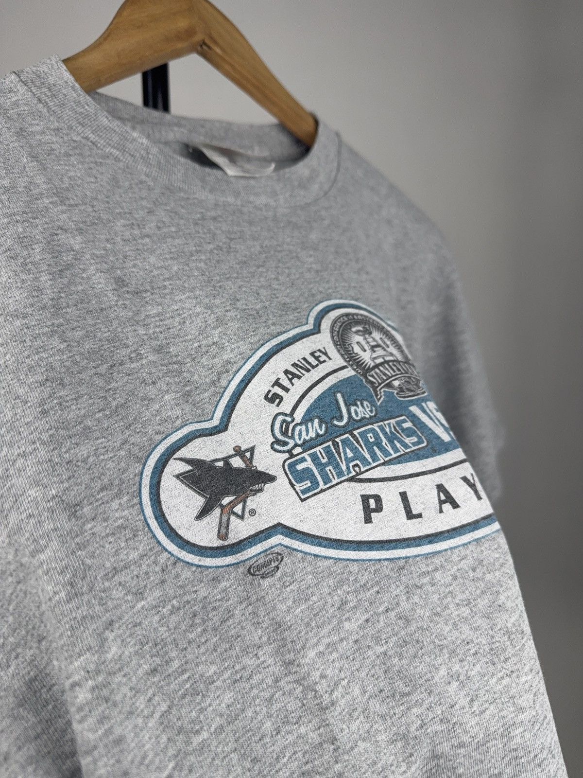 NHL Vintage 2002 NHL Stanley Cup Playoffs Sharks Coyotes 00s Tee Size US M / EU 48-50 / 2 - 7 Thumbnail