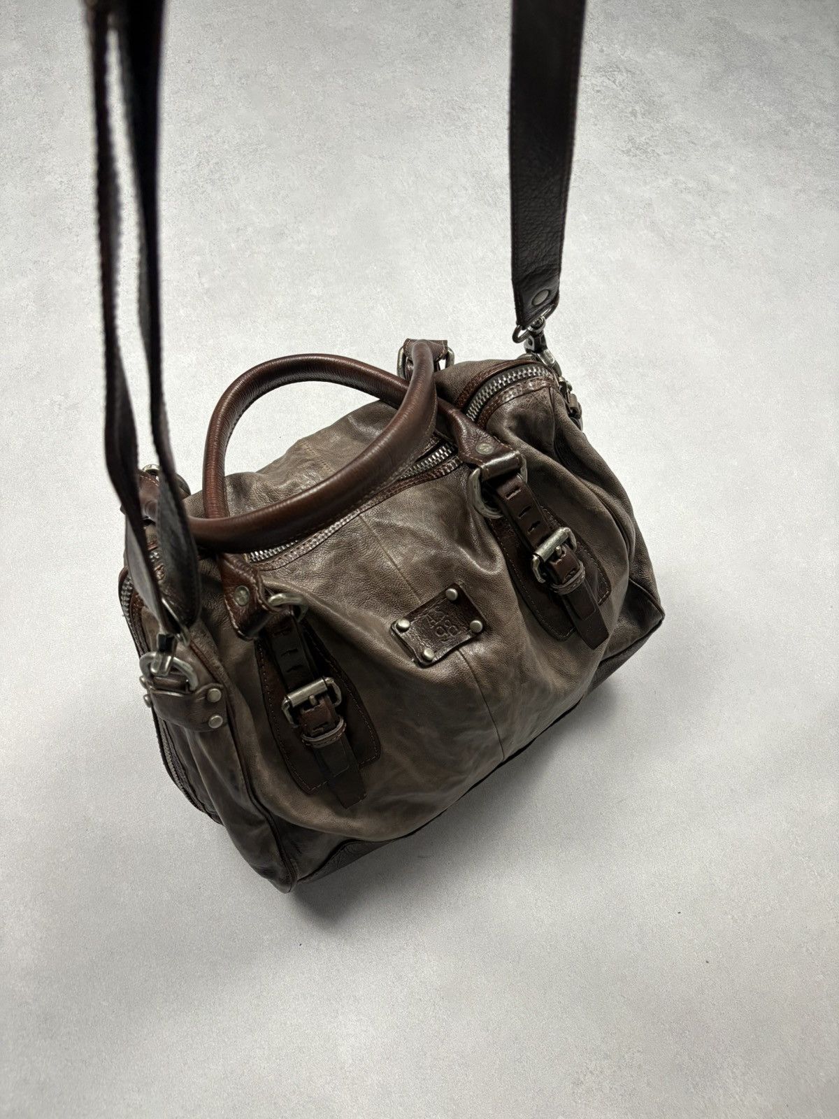 A.S.98 A.S.98 AirStep Archive Brown Leather Satchel Shoulder Bag Size ONE SIZE - 12 Thumbnail