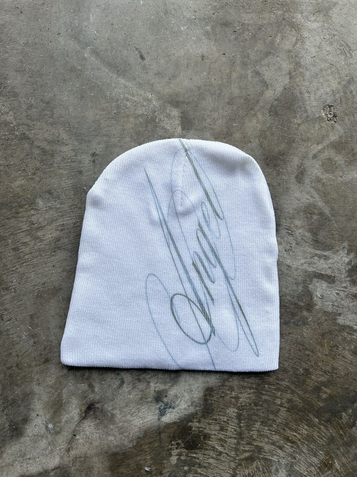 Other White Angel Calligraphy Font Beanie Size ONE SIZE - 1 Preview