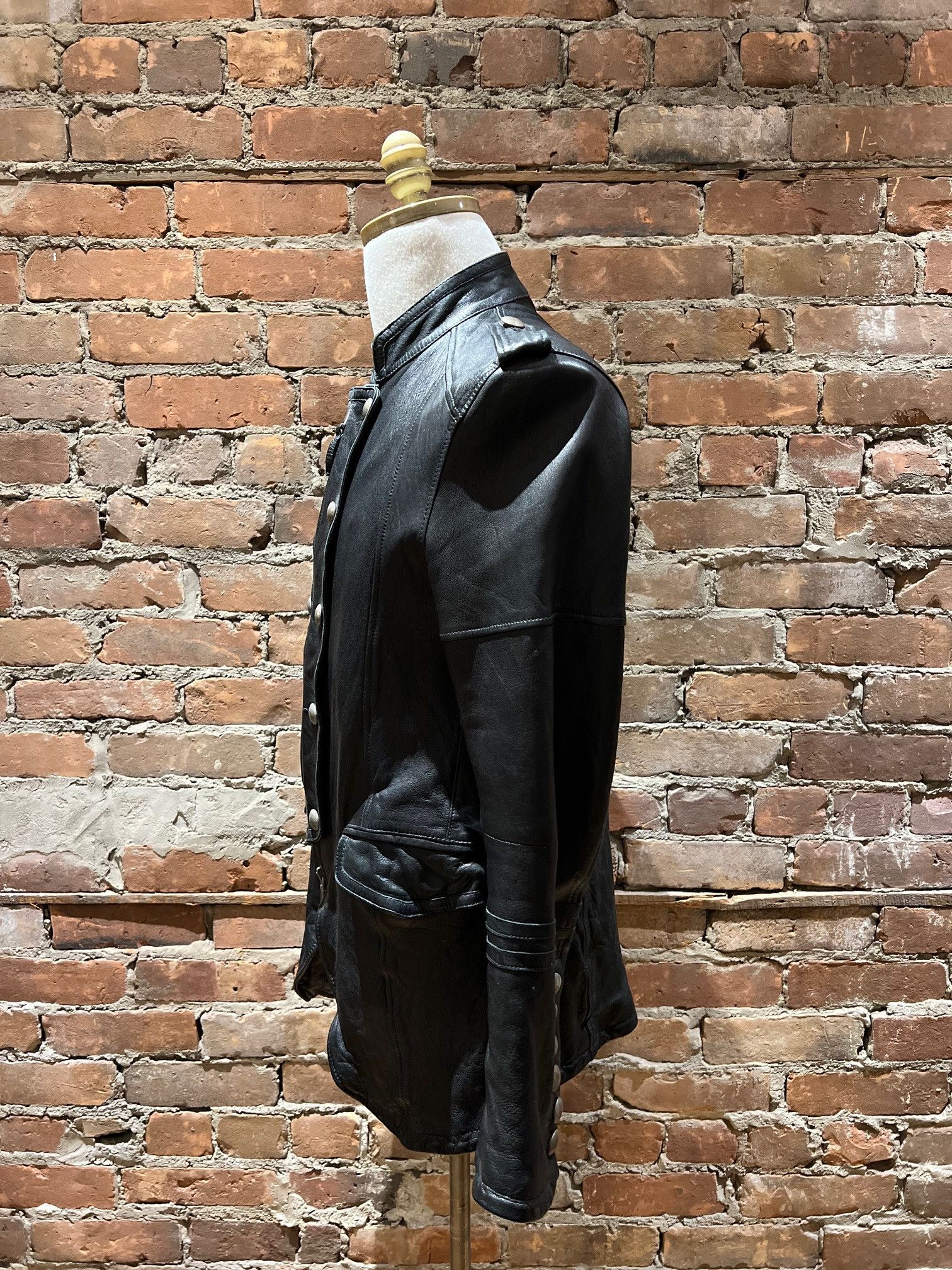 Other EMPRESA “Military Officer” Leather Jacket Size US M / EU 48-50 / 2 - 4 Thumbnail