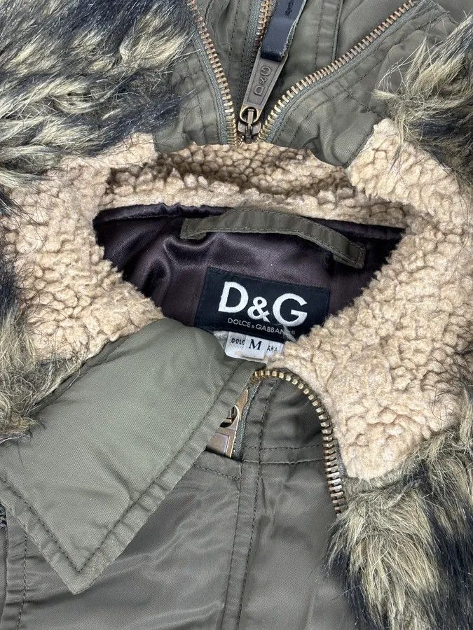 Dolce & Gabbana AW2003 Dolce & Gabbana Military Green Hooded Long Aviator Jacket Size US M / EU 48-50 / 2 - 14 Thumbnail