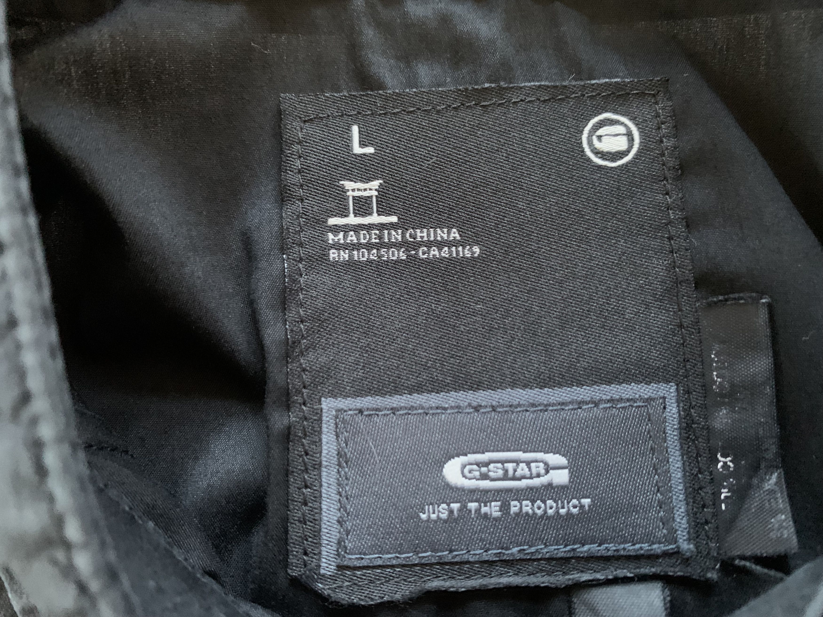 G-Star Vintage G-Star Raw Short Sleeve Basic Black Shirt Size US L / EU 52-54 / 3 - 5 Thumbnail