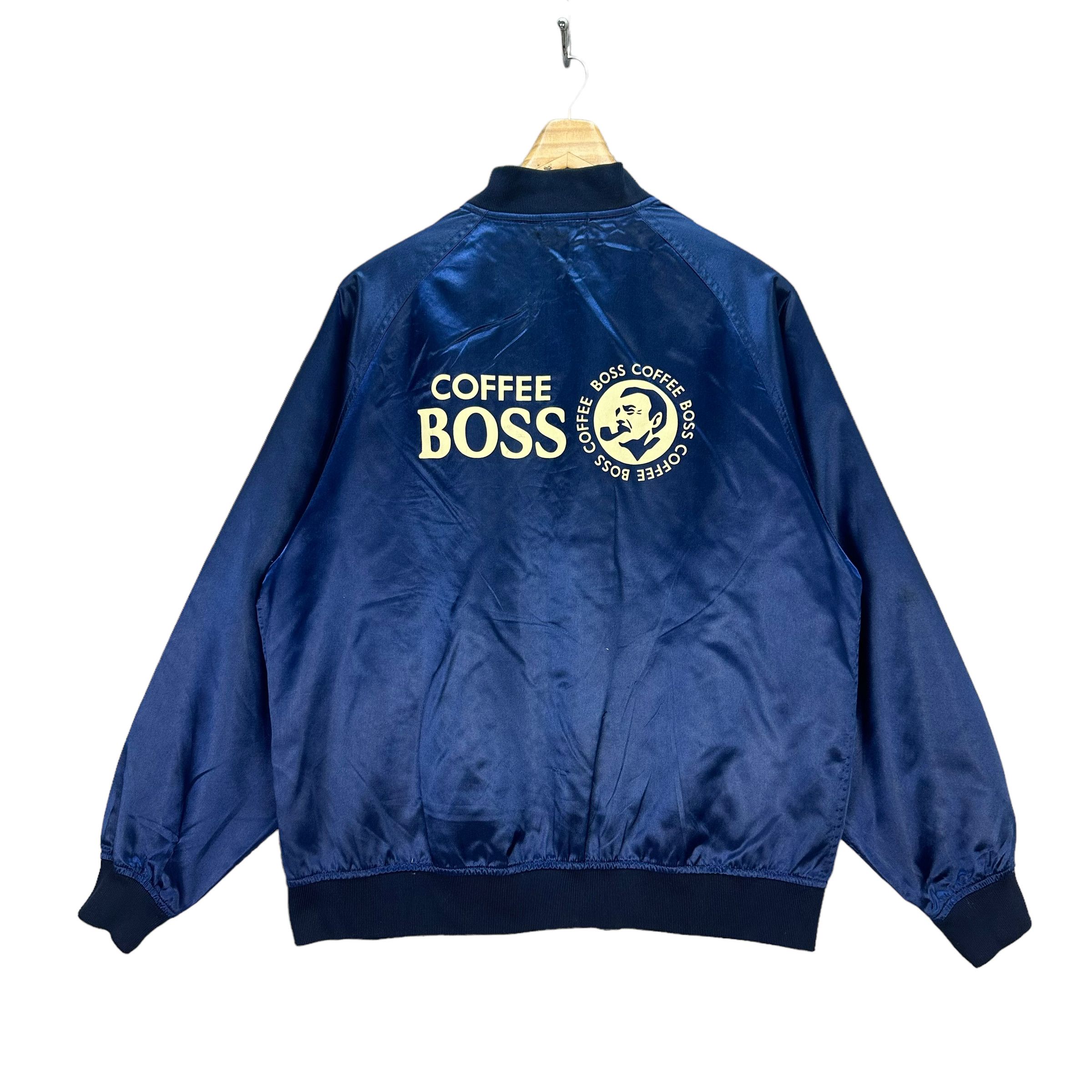 Japanese Brand SUNTORY COFFEE BOSS BIG LOGO COACH JACKET #7481-148 Size US L / EU 52-54 / 3 - 10 Thumbnail