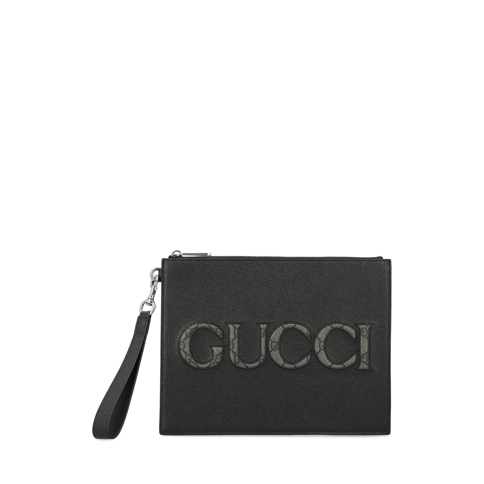 Gucci GUCCI Black Leather Pouch New & Authentic Size ONE SIZE - 1 Thumbnail