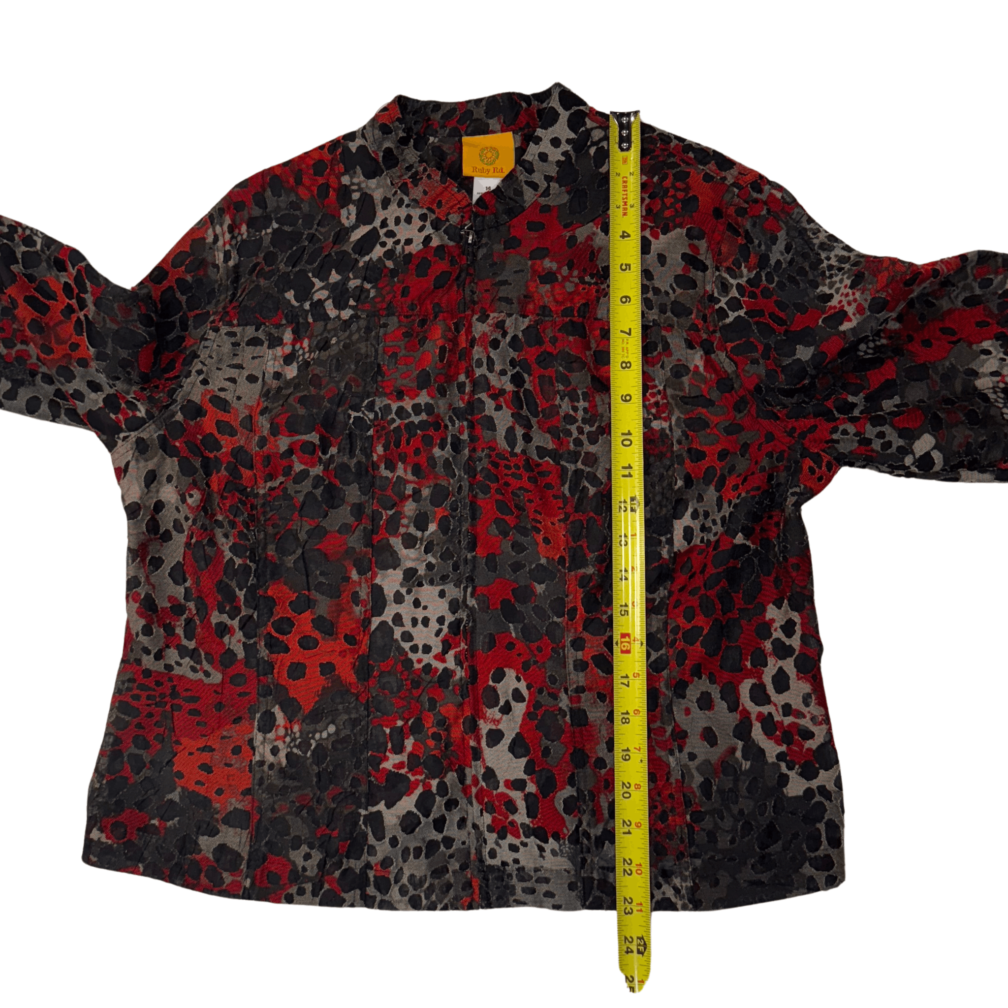 Vintage Vintage Sheer Lightweight Bomber Jacket | 4 | Ruby Rd. Size XL / US 12-14 / IT 48-50 - 7 Thumbnail