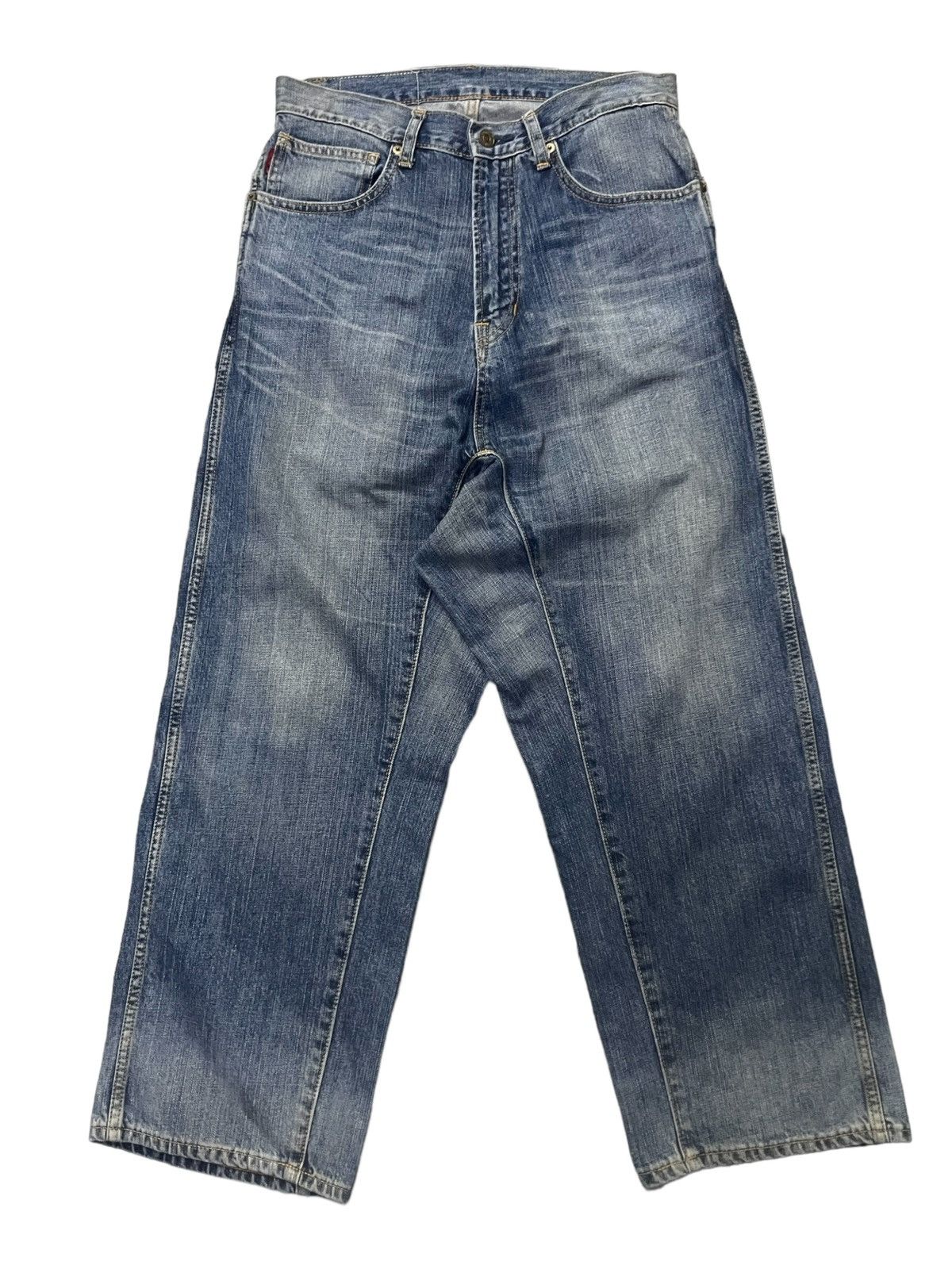 Dogtown × Japanese Brand × Thug Club Rna inc. japan double waist layer baggy denim pants Size US 30 / EU 46 - 11 Thumbnail
