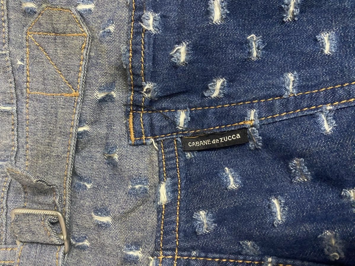 CABANE de ZUCCa Cabane de Zucca Distressed Patchwork Denim Jeans Size US 34 / EU 50 - 7 Thumbnail
