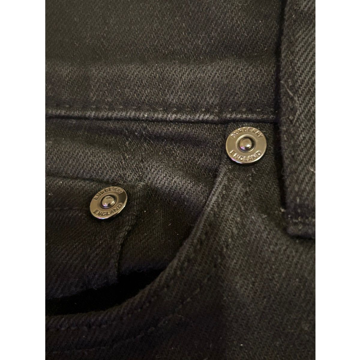 Burberry × Designer Burberry London England Black Straight Leg Denim Size US 34 / EU 50 - 3 Thumbnail