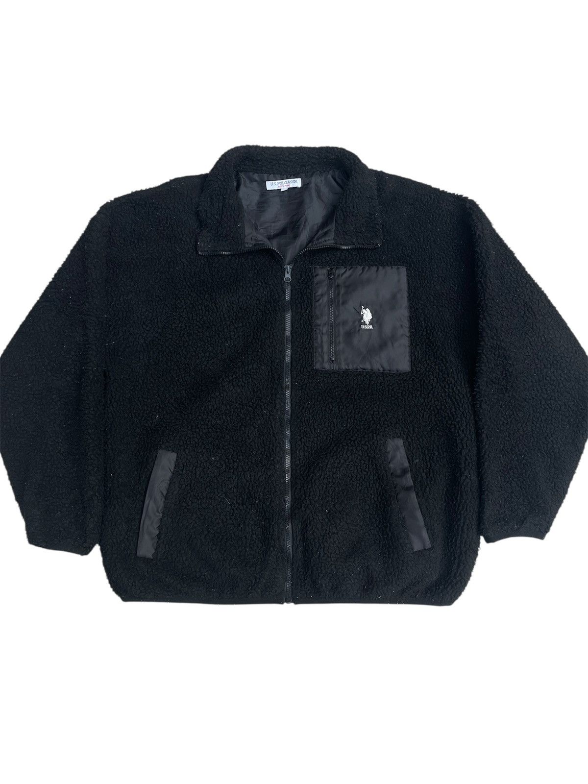U.S. Polo Assn. U.s Polo Assn Fleece Zipper Jacket Size US L / EU 52-54 / 3 - 1 Thumbnail