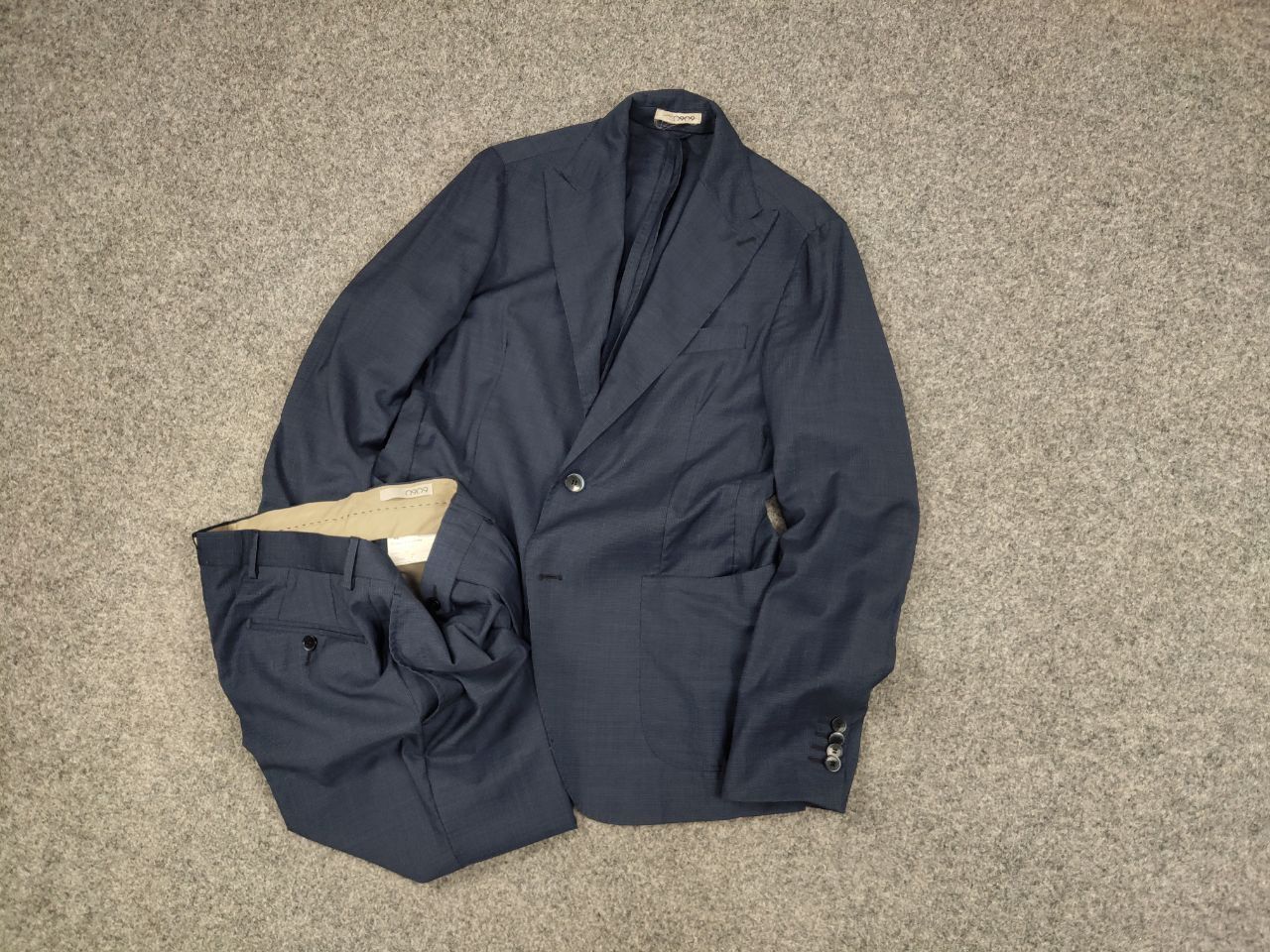 Japanese Brand 0909 Fatto in Italy Design Classic Suit Blazer Jacket Pants Size 46R - 2 Thumbnail