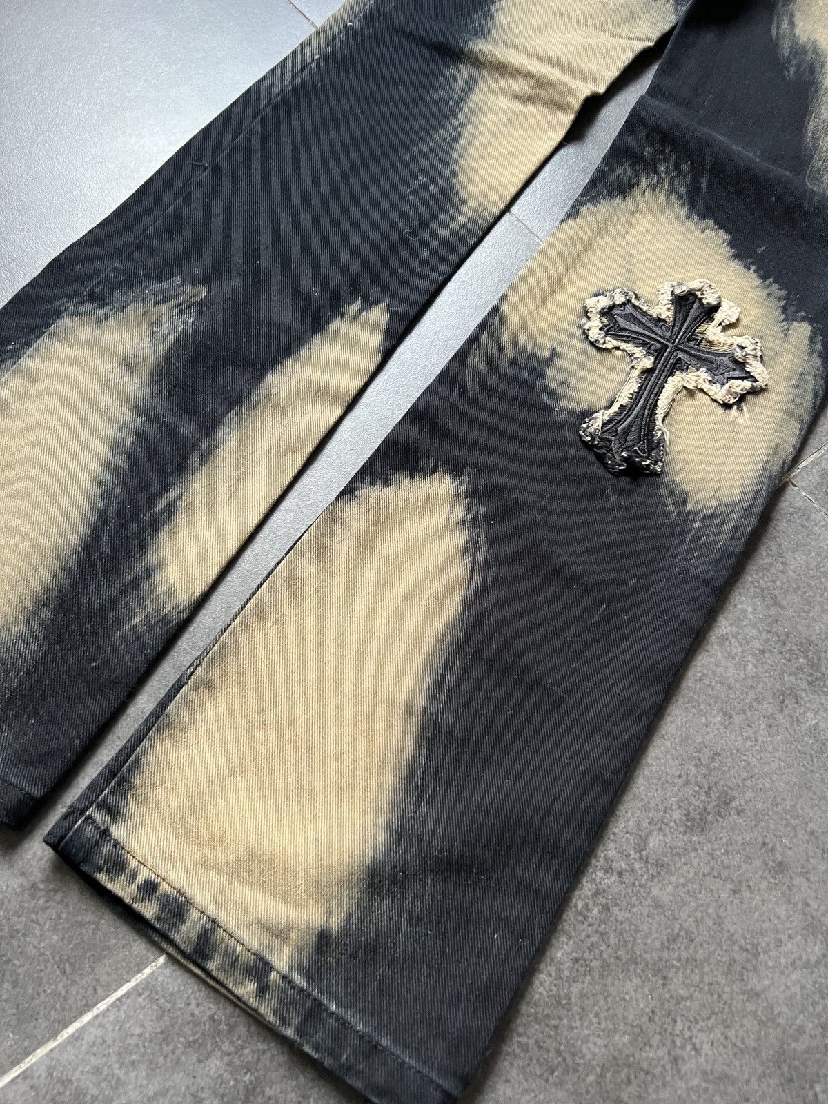 Designer × John Richmond × Vintage Vintage John Richmond “RICH” Tye dye jeans Size 26" / US 2 / IT 38 - 6 Thumbnail