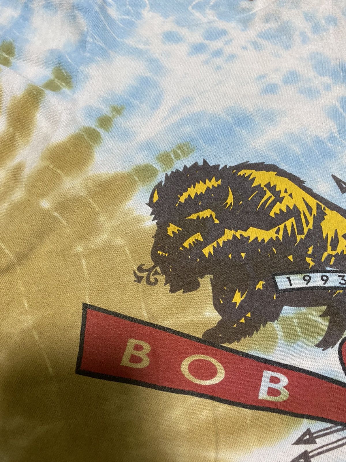 Band Tees × Vintage Vintage 90’s Bob Dylan World Tour Tie Dye FOTL Tee Size US L / EU 52-54 / 3 - 7 Thumbnail