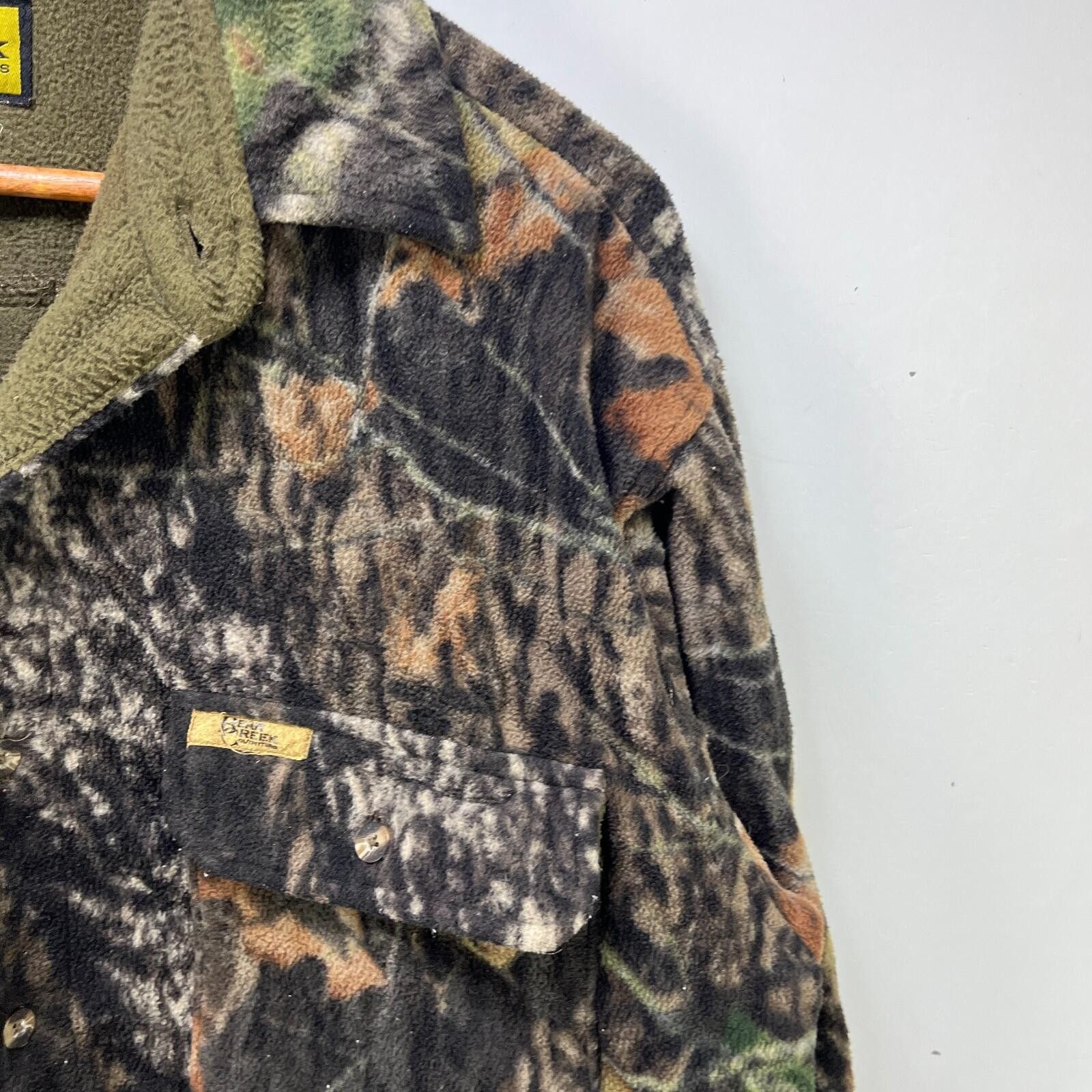 Vintage Vintage Real Tree Camo Fleece Button Up Sweater Large Size US L / EU 52-54 / 3 - 3 Thumbnail