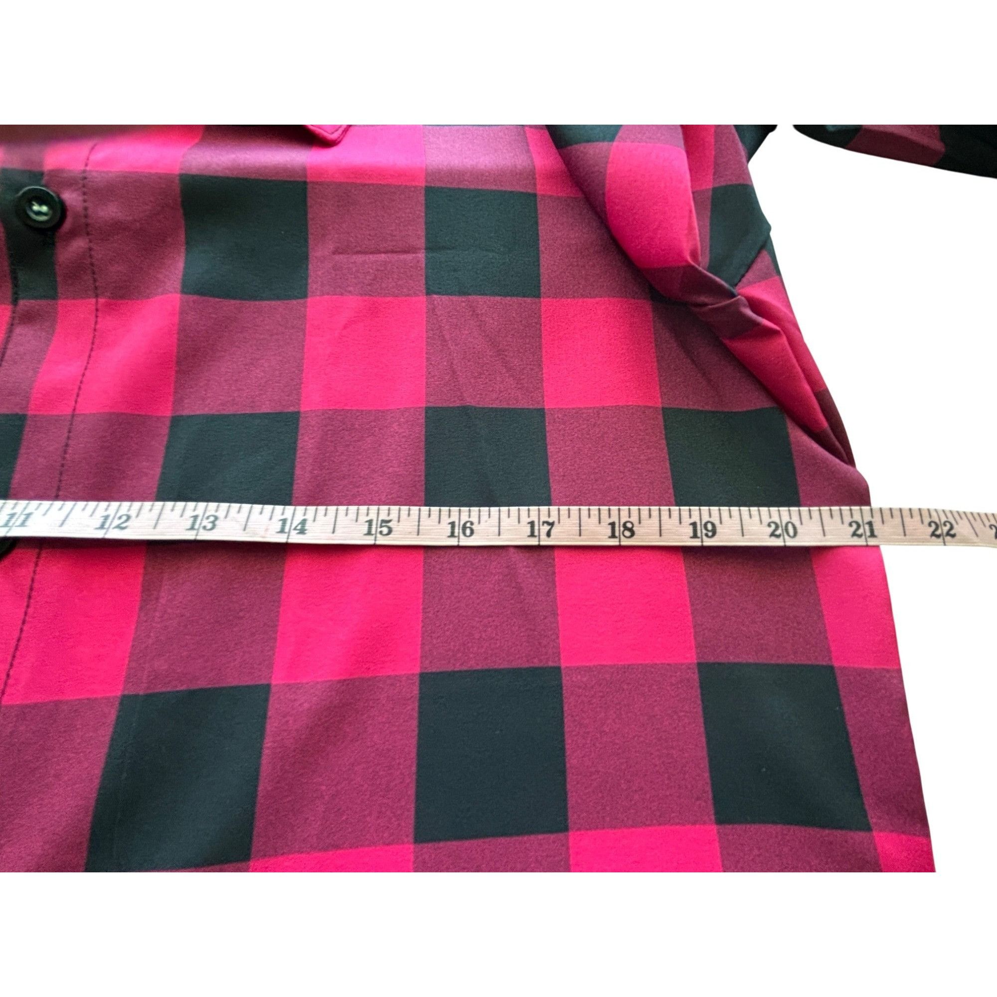 Other Womens Red & Black Plaid Button Down Shirt Long Sleeve Colla Size M / US 6-8 / IT 42-44 - 2 Thumbnail