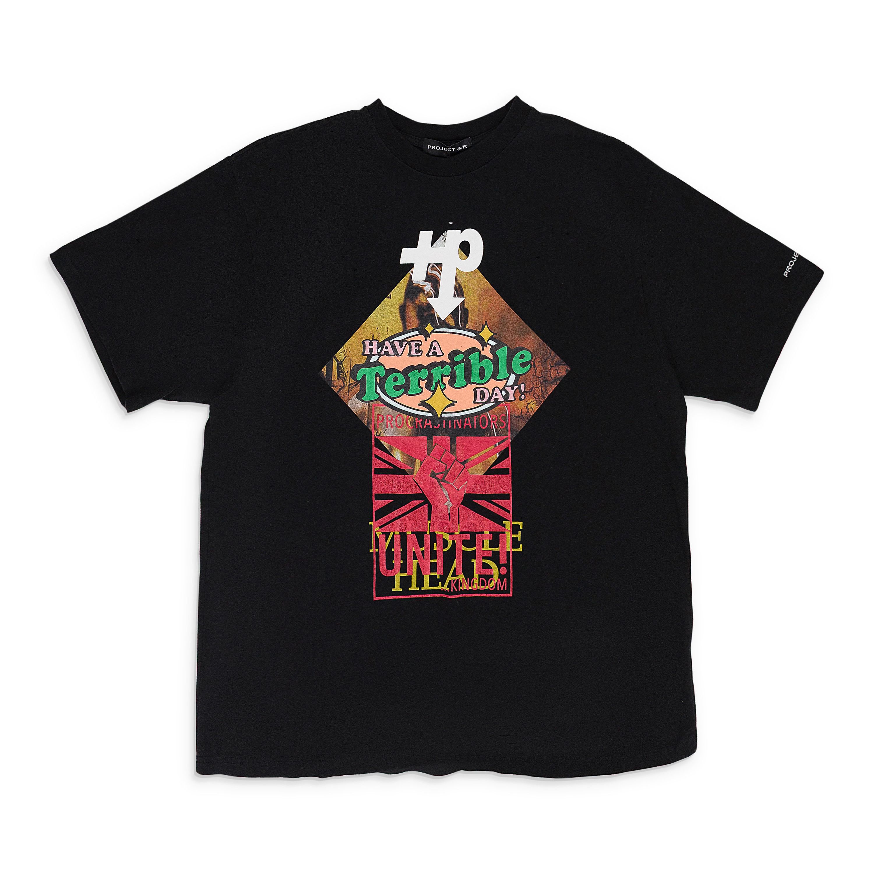 PROJECT G/R New PROJECT GR BLUESNAKE BLACK WASHED TSHIRT 25