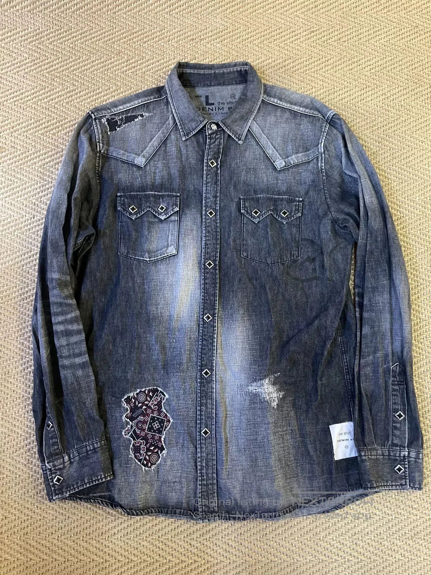 Fragment Design Vanquish Fragment Denim Longsleeve Shirt. Size US L / EU 52-54 / 3 - 1 Thumbnail