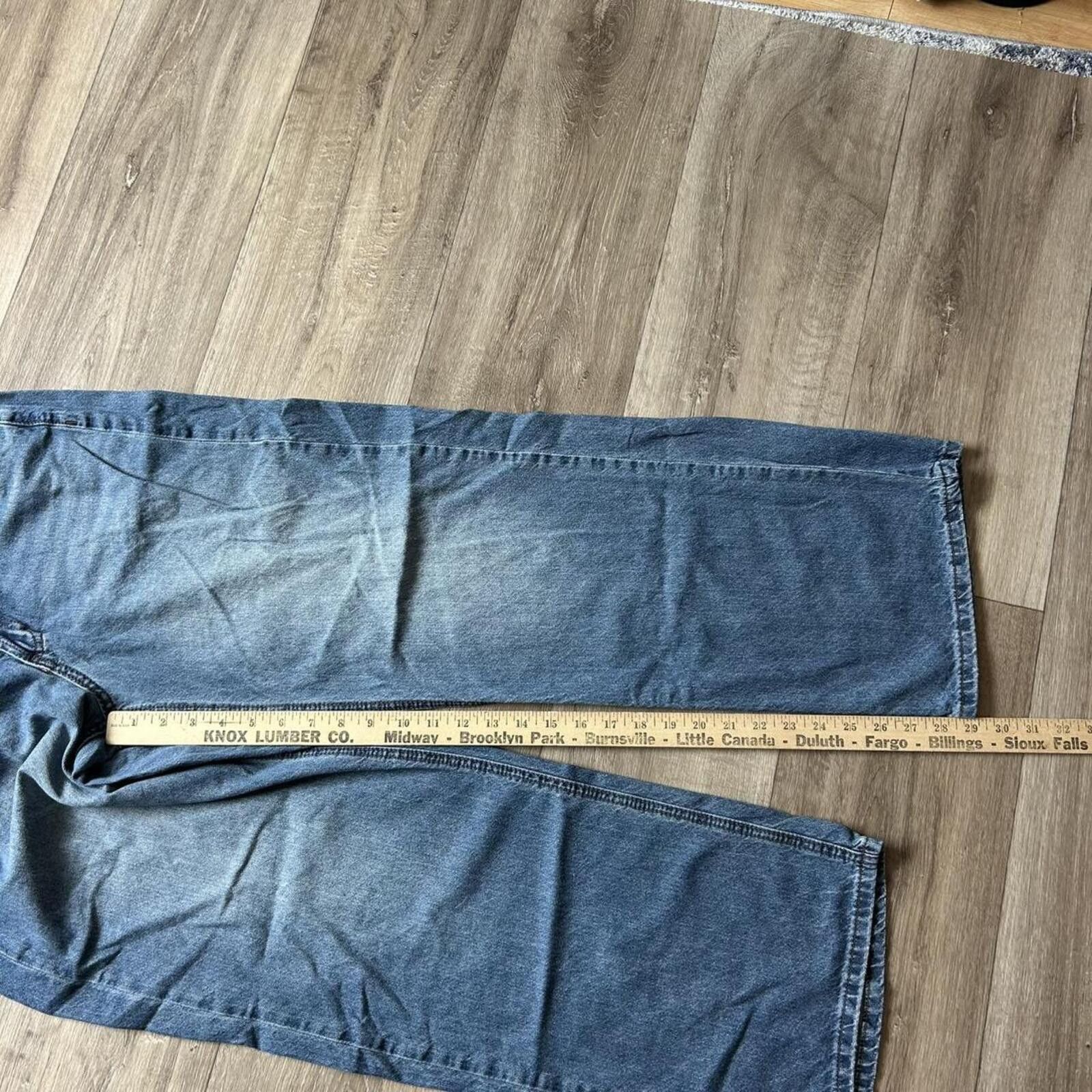 Other Sick Vintage y2k Baggy Denim Jeans size 9/29 Wide Leg Pants Size 32" / US 10 / IT 46 - 7 Thumbnail