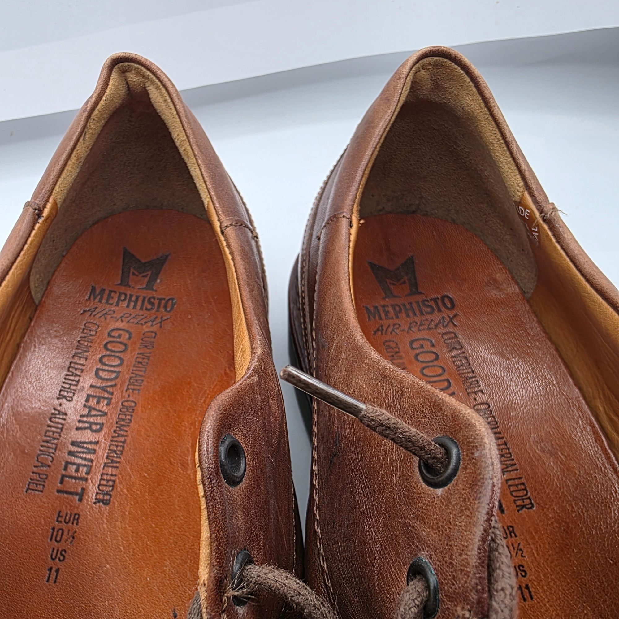 Mephisto Mephisto Abel Goodyear Welt Air Relax Mens Size 11 Brown Lea Size US 11 / EU 44 - 7 Thumbnail