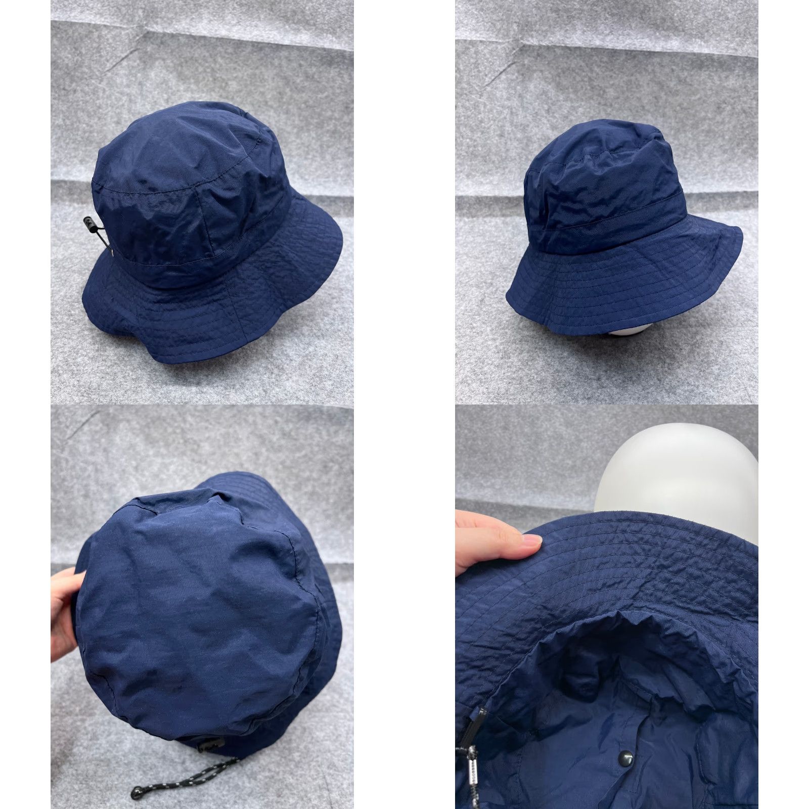 Vintage VINTAGE Bucket Sun Hat Adult One Size Blue 100% Nylon Fish Hunt Camp Hike Outdoors Size ONE SIZE - 8 Thumbnail