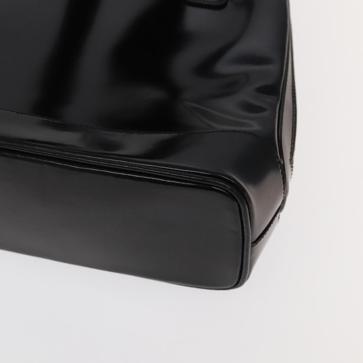 Gucci GUCCI Bamboo Shoulder Bag Enamel Black Gold 001 1075 1650 0 Size ONE SIZE - 12 Thumbnail
