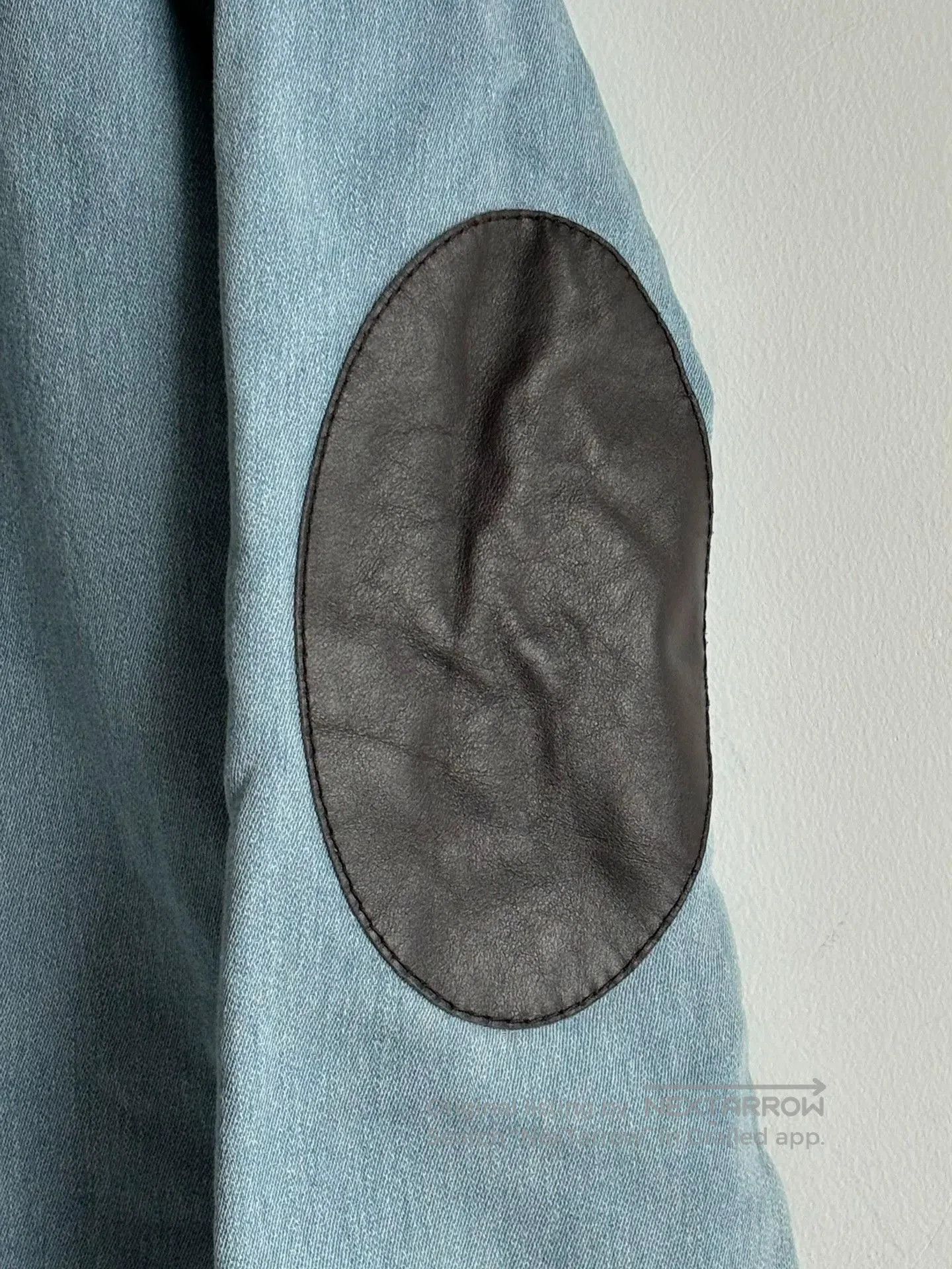 Maison Margiela Blue Sweatshirt with Elbow Patches Size M. Size US M / EU 48-50 / 2 - 4 Thumbnail