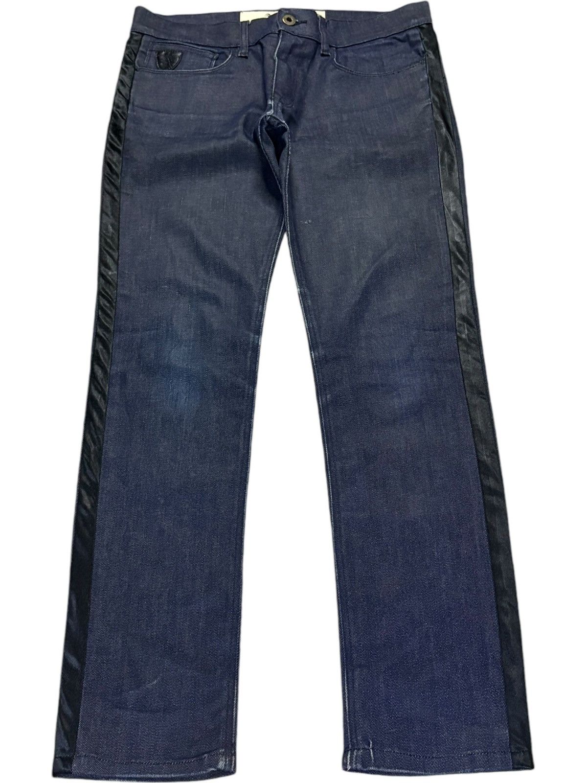 Japanese Brand Vintage April 77 Waxed Denim Size 30" / US 8 / IT 44 - 1 Thumbnail